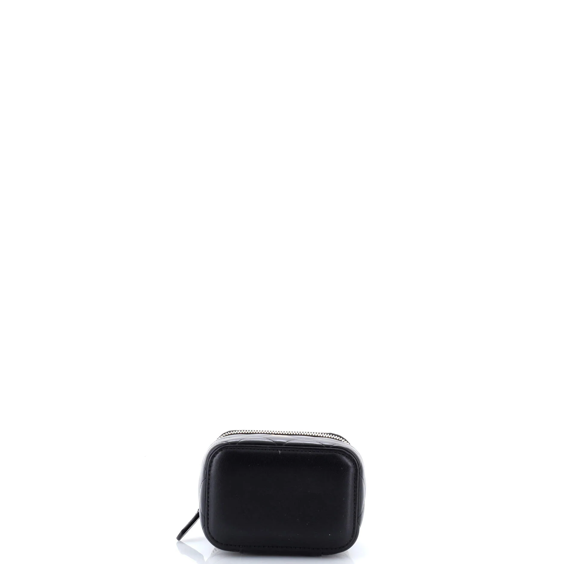 Pearl Crush Vanity Case with Chain Quilted Lambskin Mini - Image 4