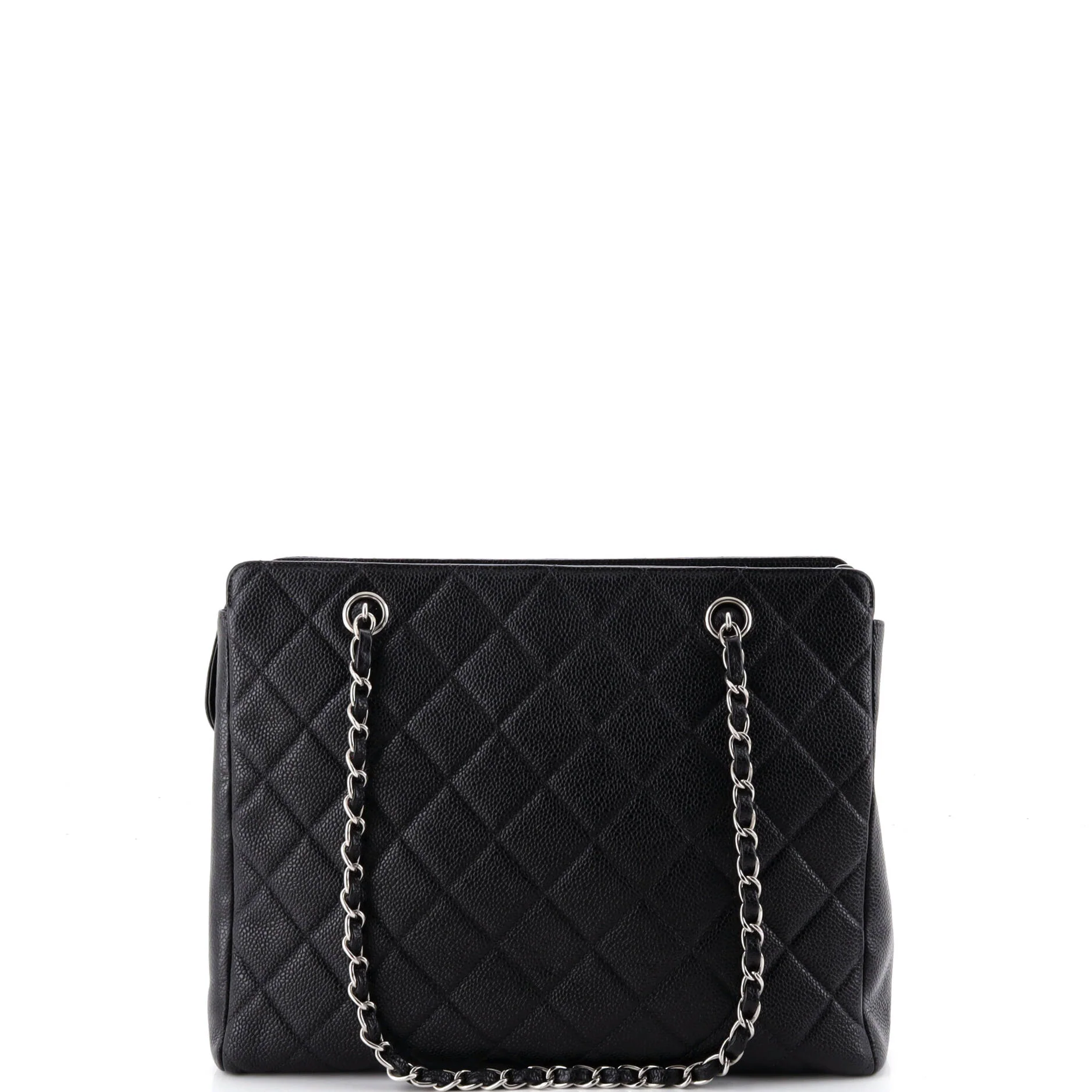Petite Timeless Tote Quilted Caviar - Image 3