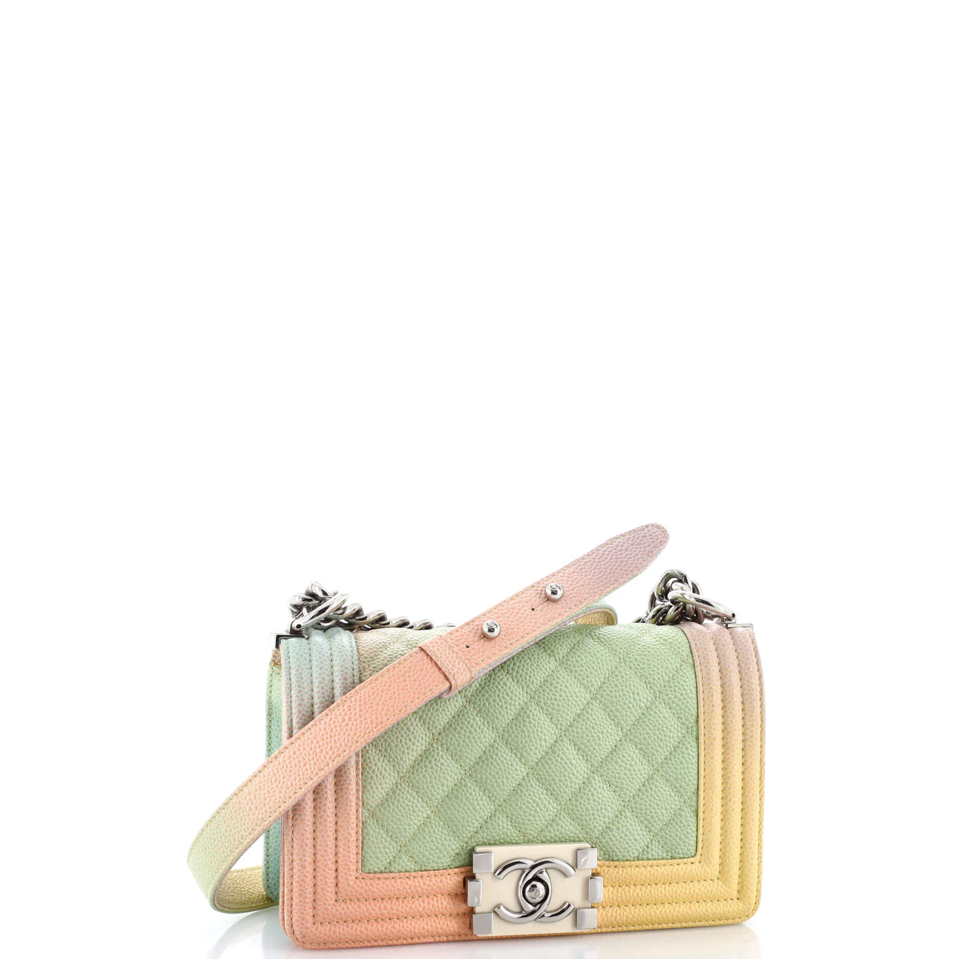 Rainbow Boy Flap Bag Quilted Painted Caviar Small - Image 2