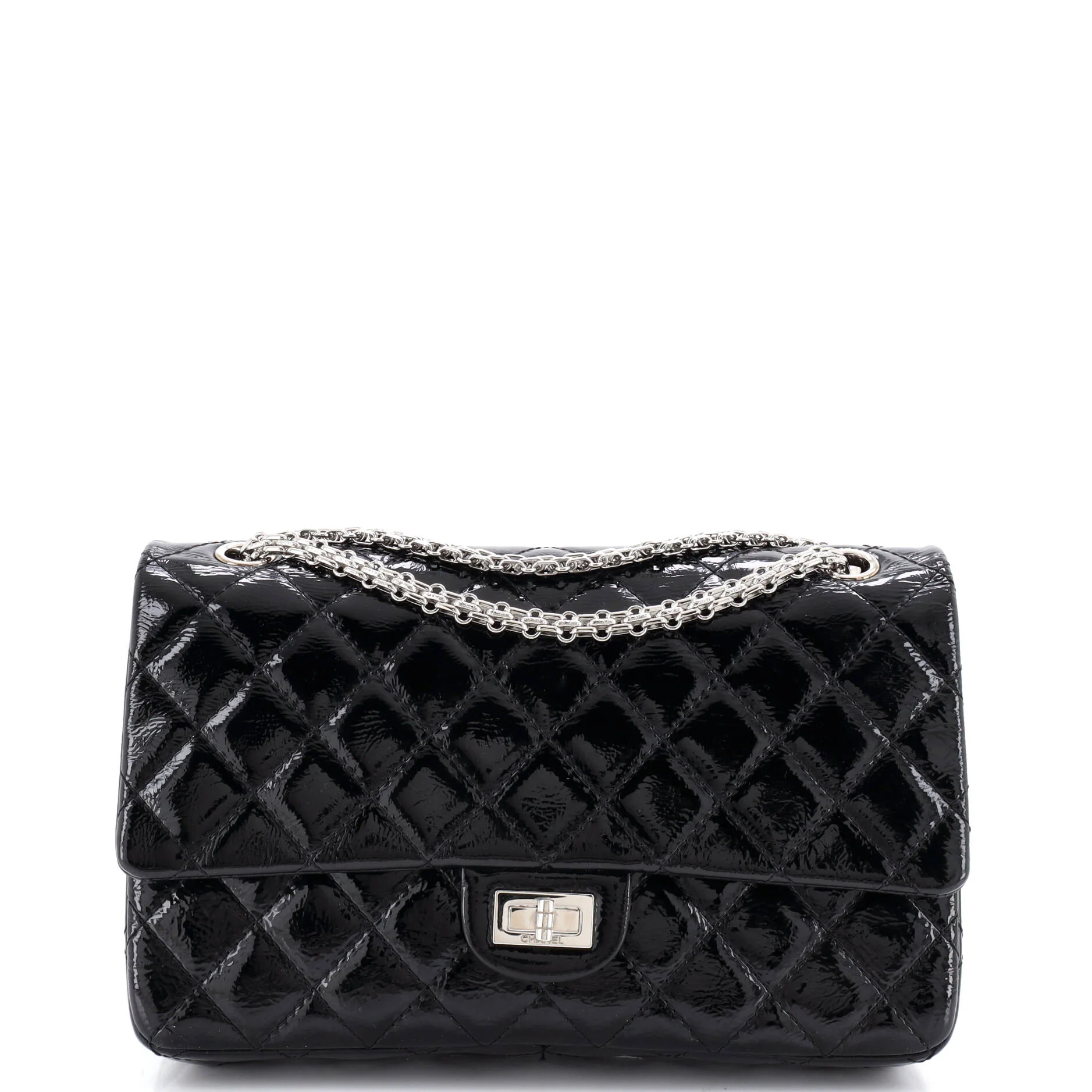 Reissue 2.55 Flap Bag Quilted Crinkled Patent 226