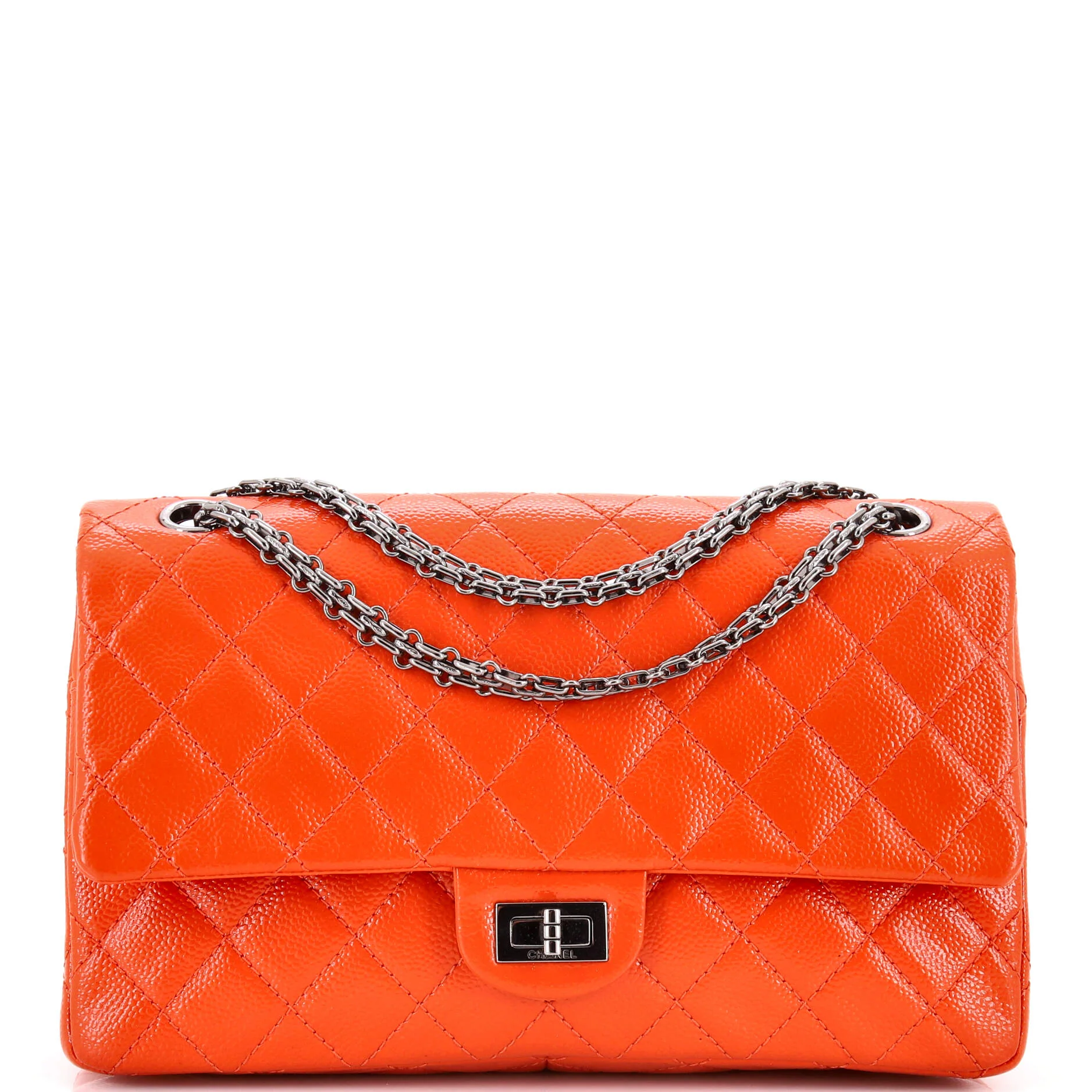 Reissue 2.55 Flap Bag Quilted Patent Caviar 226