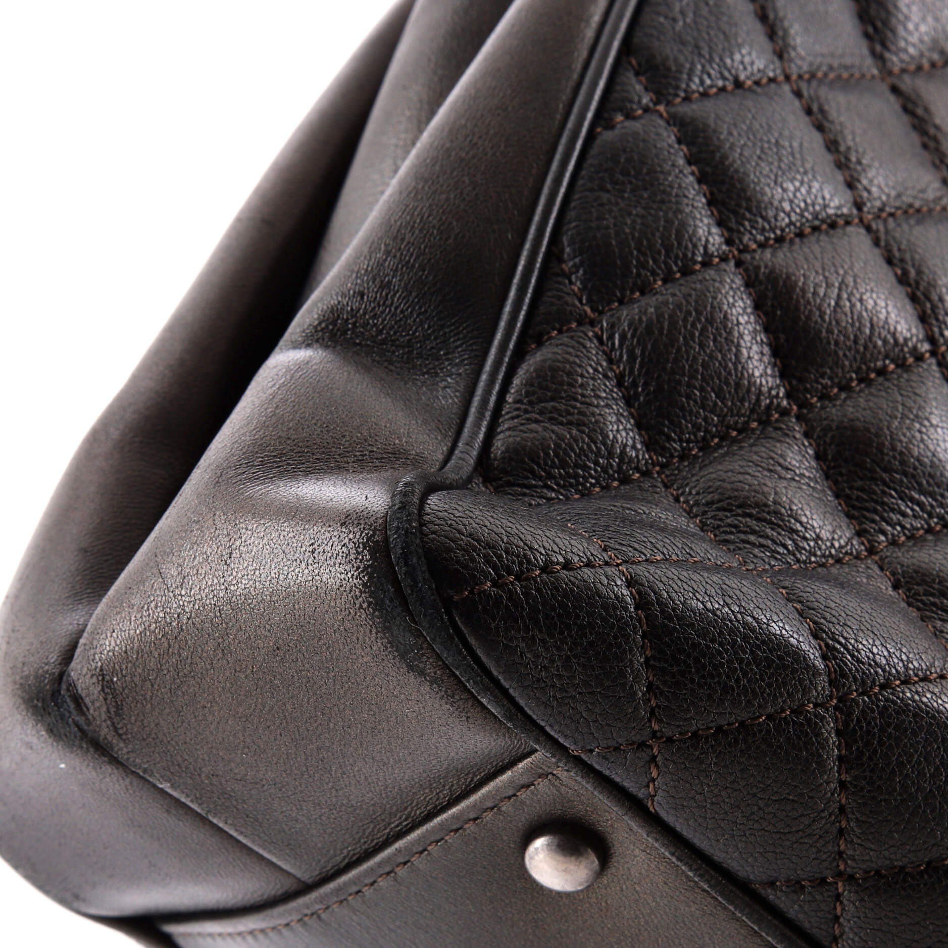 Rock in Rome Shopping Tote Quilted Goatskin Large - Image 7