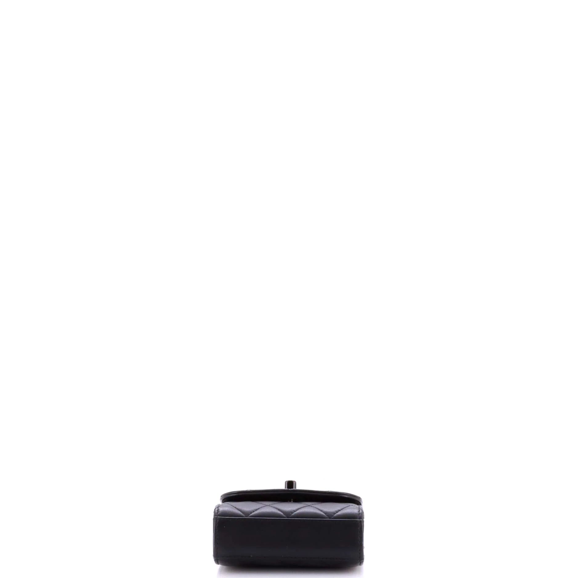So Black Trendy CC Clutch with Chain Quilted Lambskin Small - Image 4