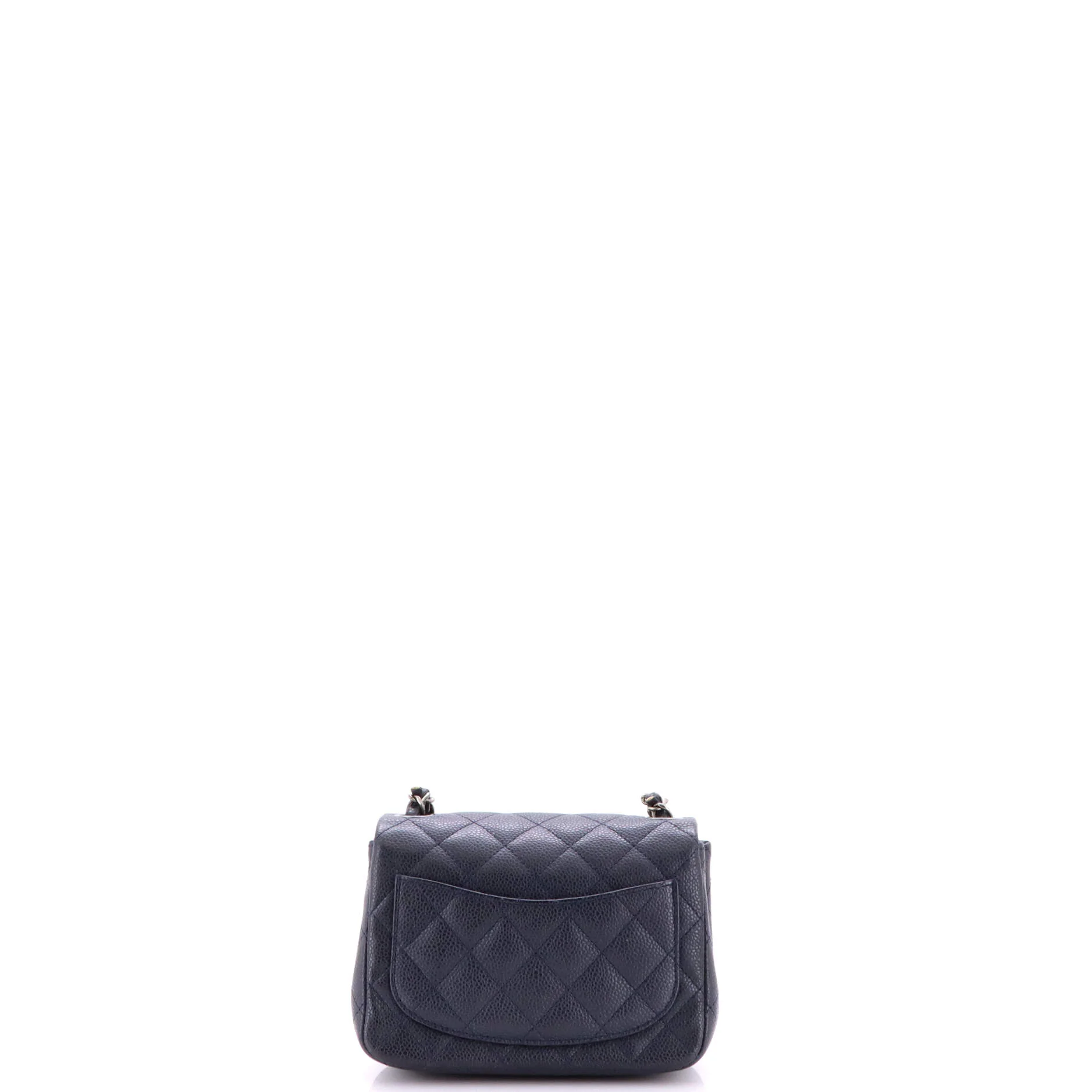 Square Classic Single Flap Bag Quilted Caviar Mini - Image 4