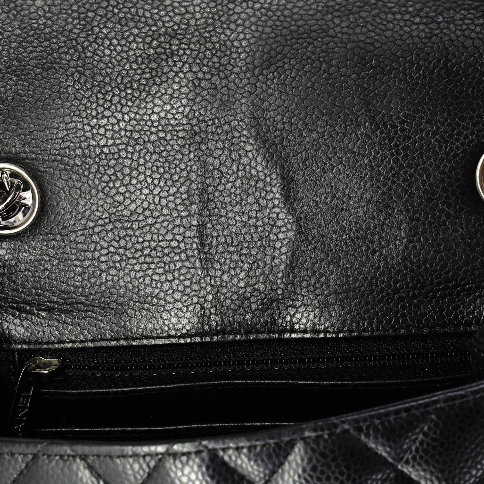 Square Classic Single Flap Bag Quilted Caviar Mini - Image 7