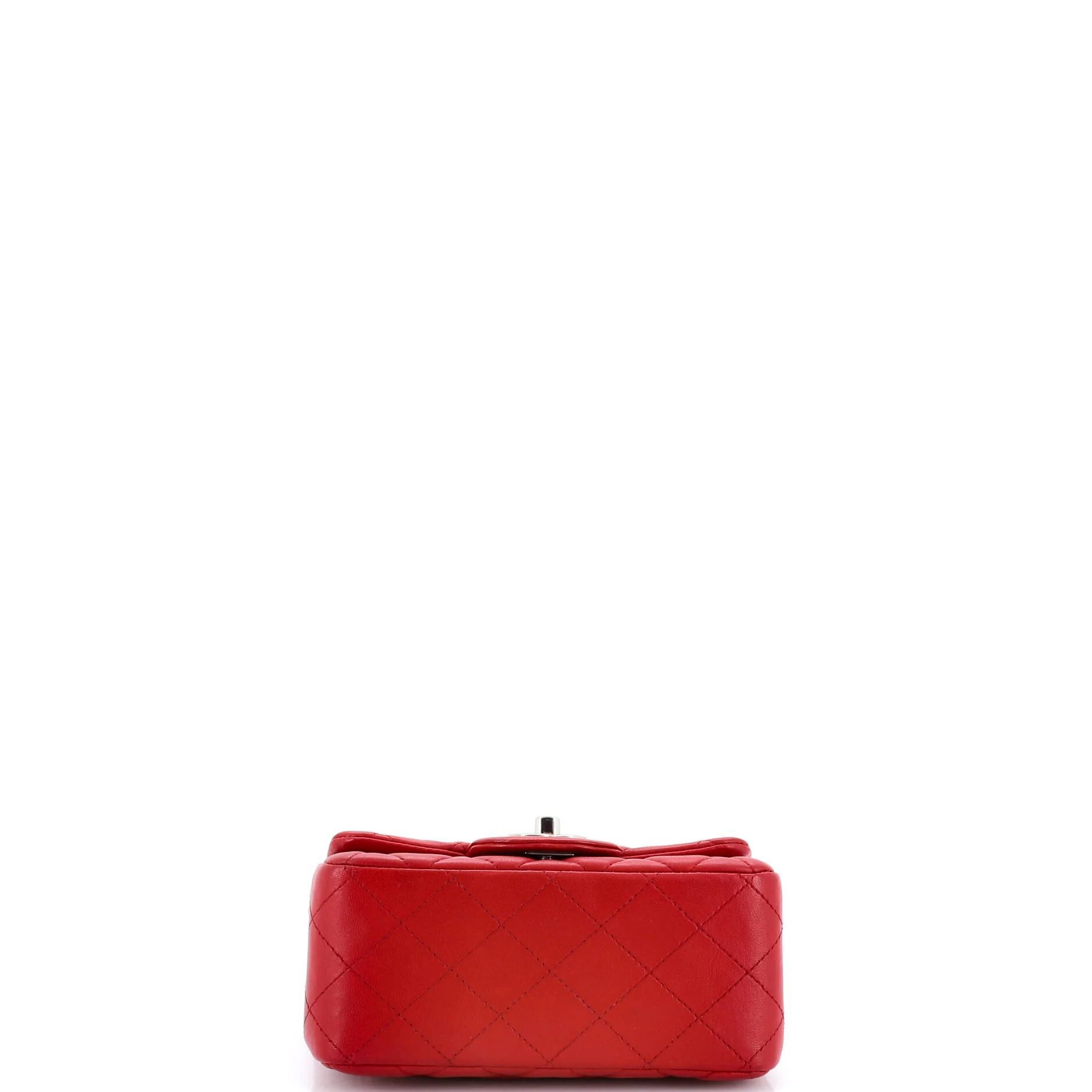 Square Classic Single Flap Bag Quilted Lambskin Mini - Image 4