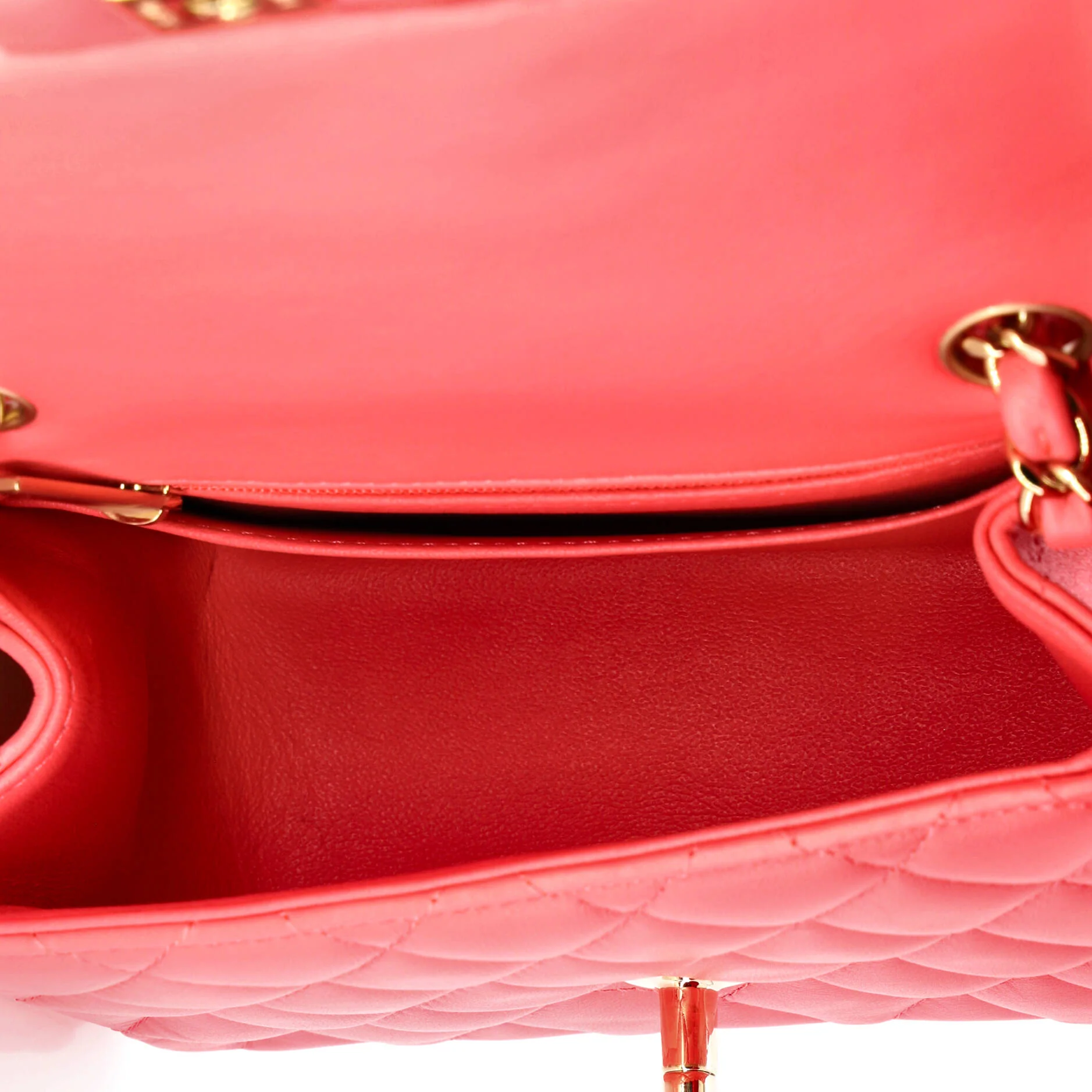 Square Classic Single Flap Bag Quilted Lambskin Mini - Image 6