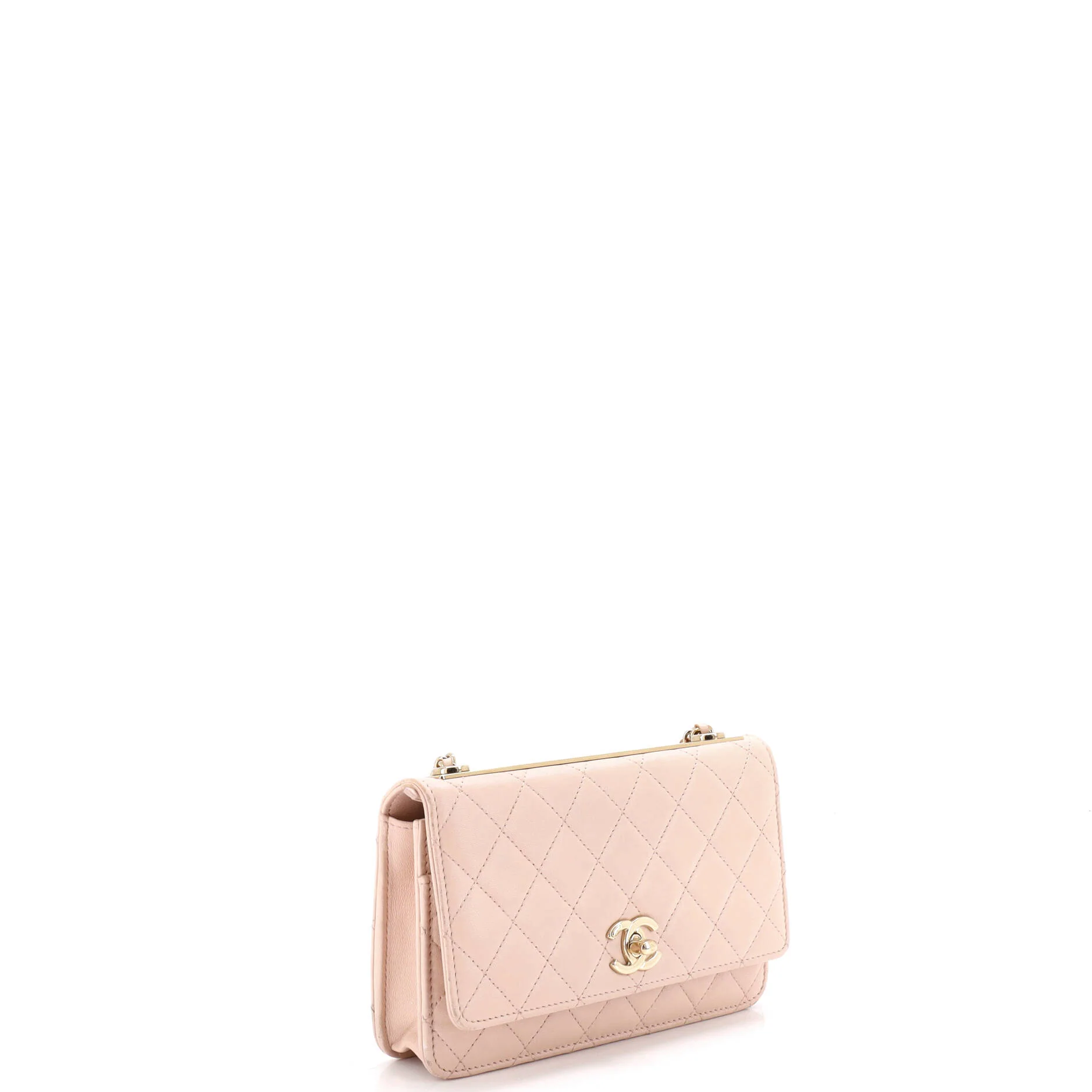 Trendy CC Wallet on Chain Quilted Lambskin - Image 2