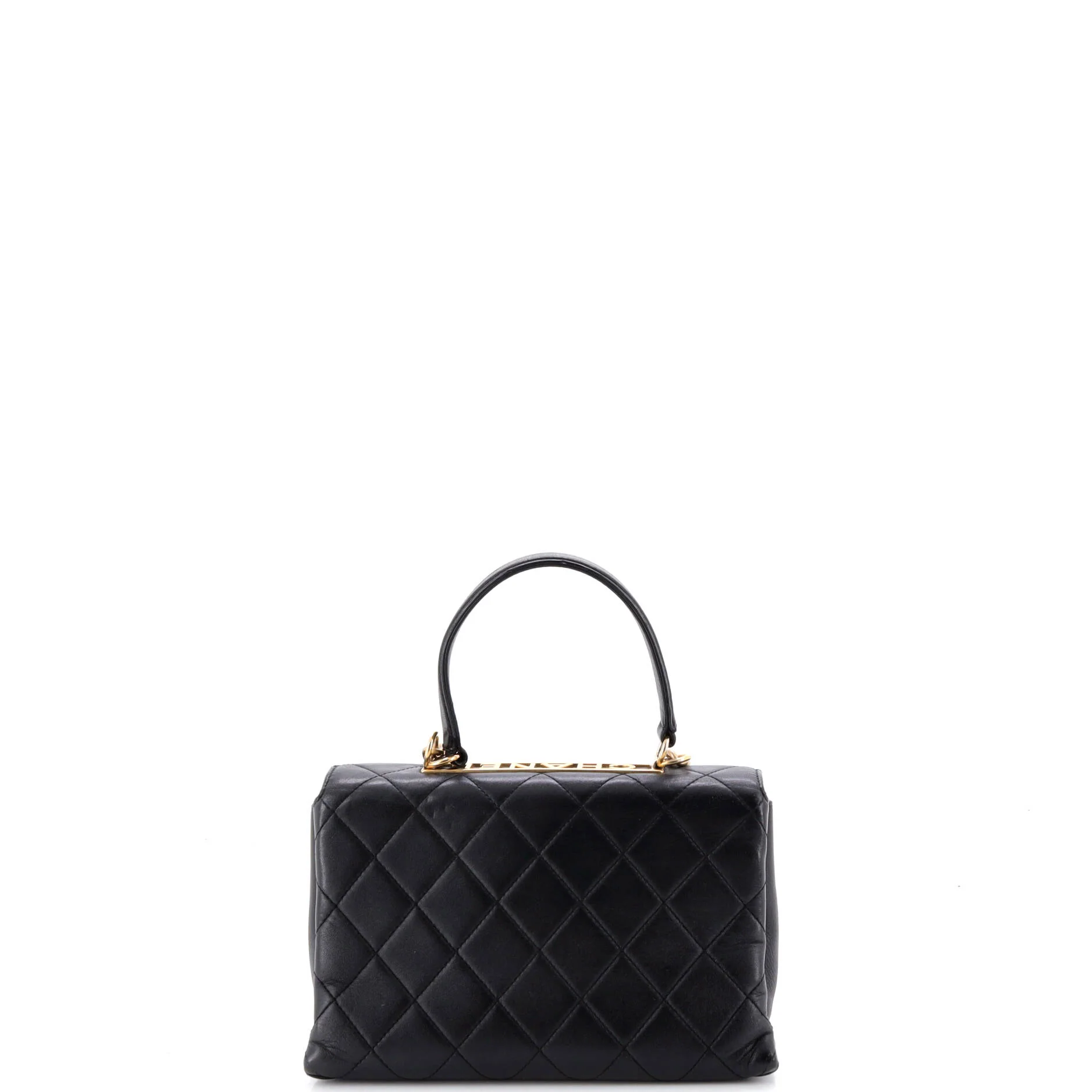 Trendy Spirit Top Handle Bag Quilted Lambskin Medium - Image 4