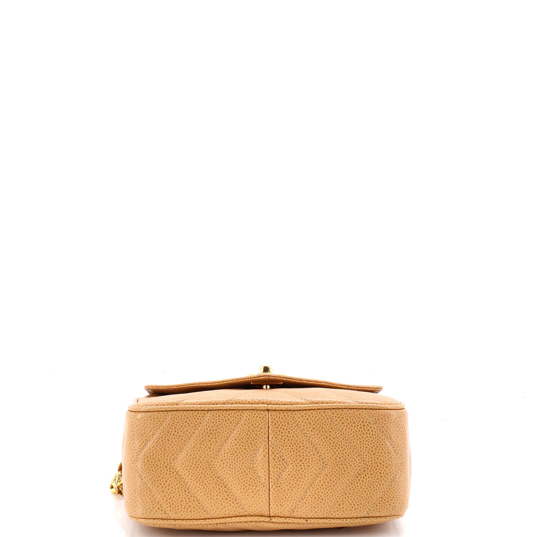 Vintage Camera Tassel Bag Chevron Caviar Small - Image 5