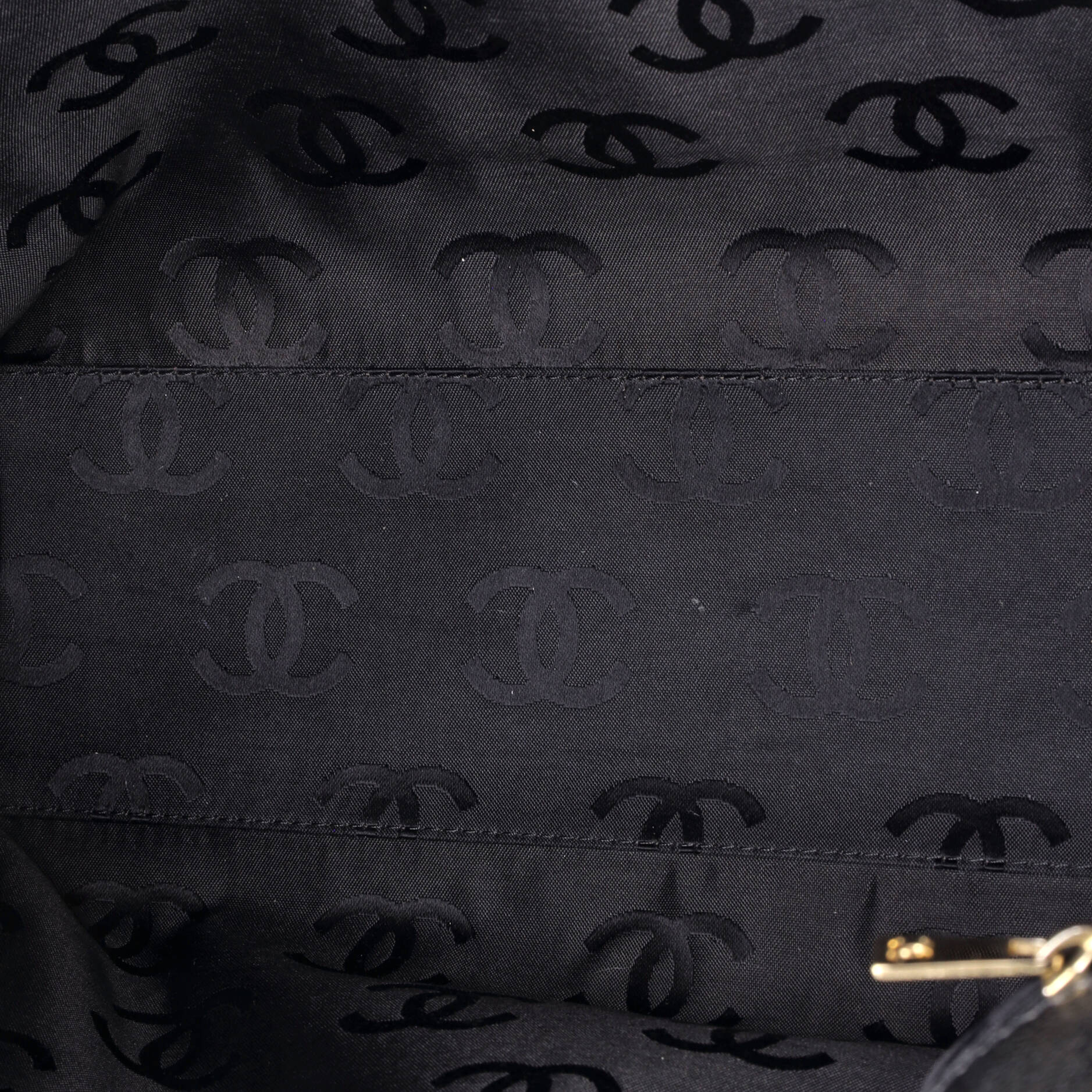 Vintage CC Open Tote Caviar Large - Image 6
