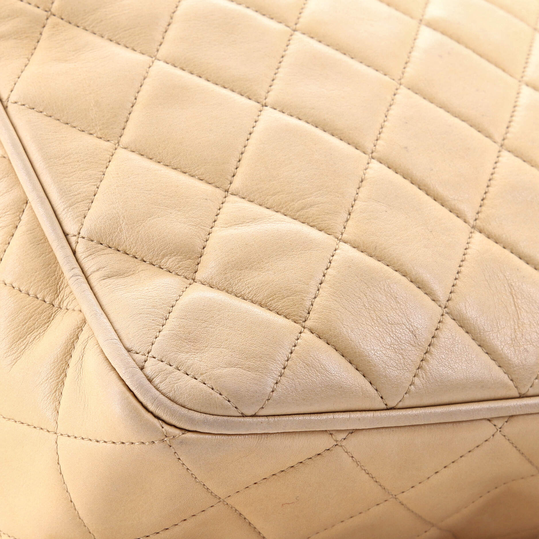 Vintage Chain Camera Bag Quilted Lambskin - Image 6