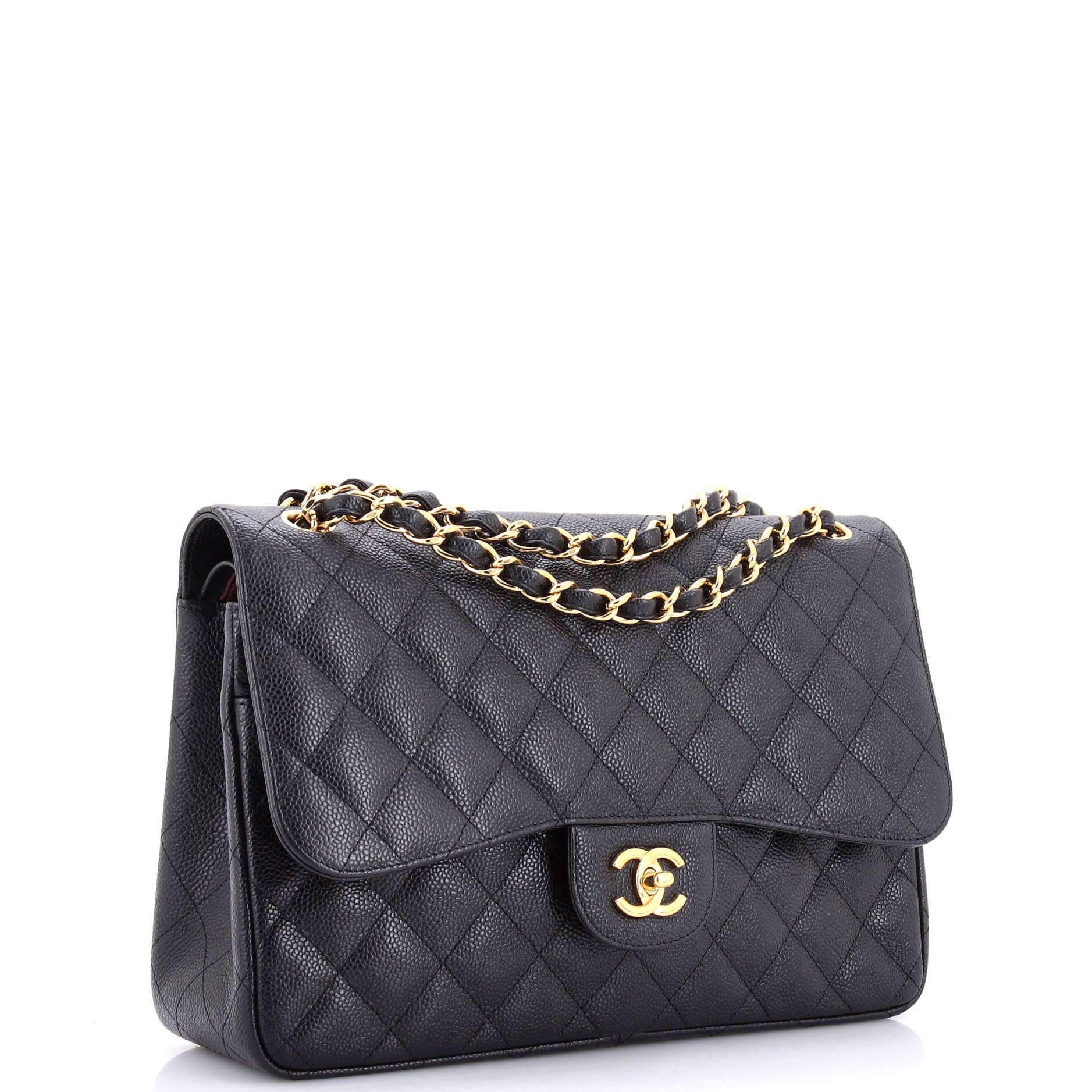 Vintage Classic Double Flap Bag Quilted Caviar Jumbo - Image 2