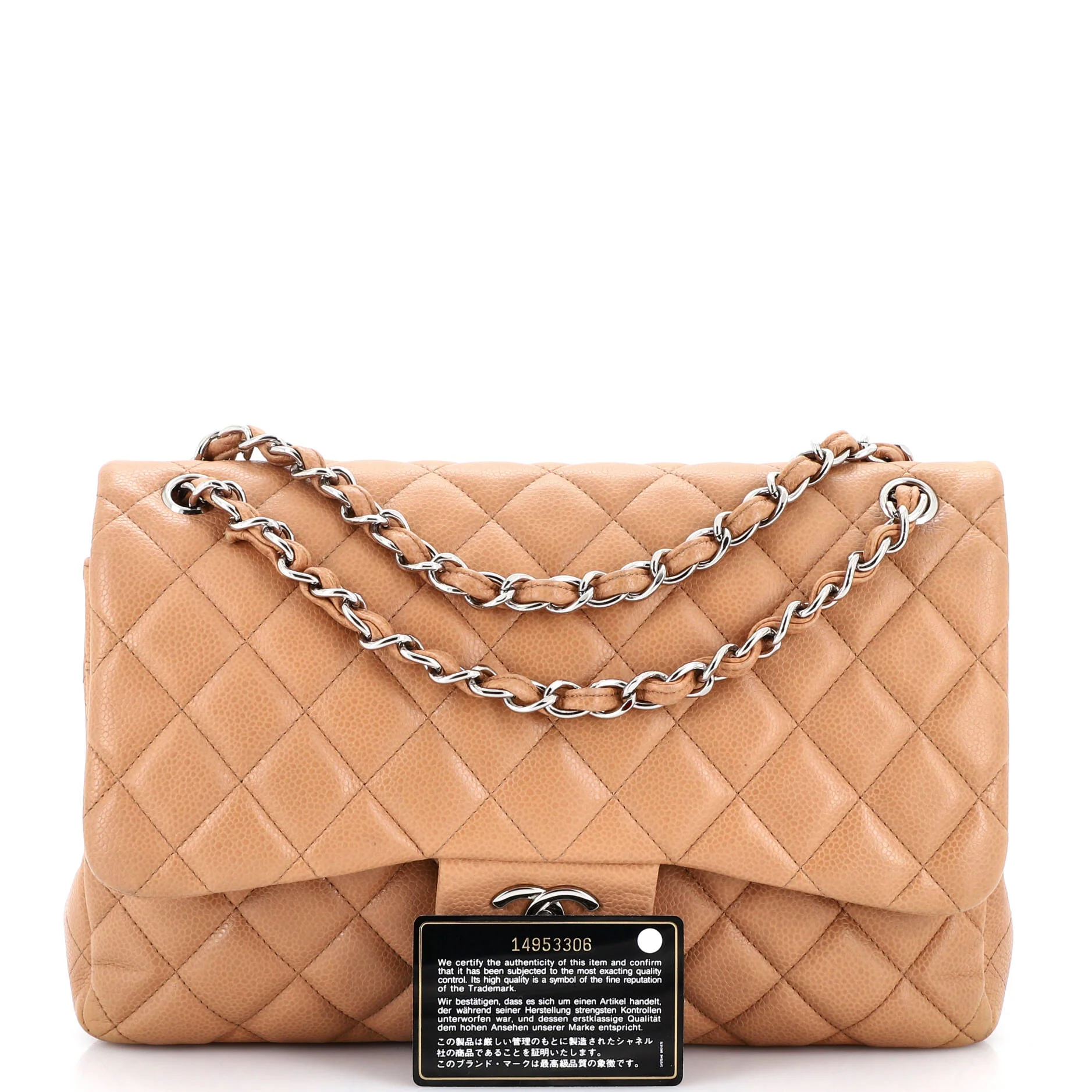 Vintage Classic Double Flap Bag Quilted Caviar Jumbo - Image 2
