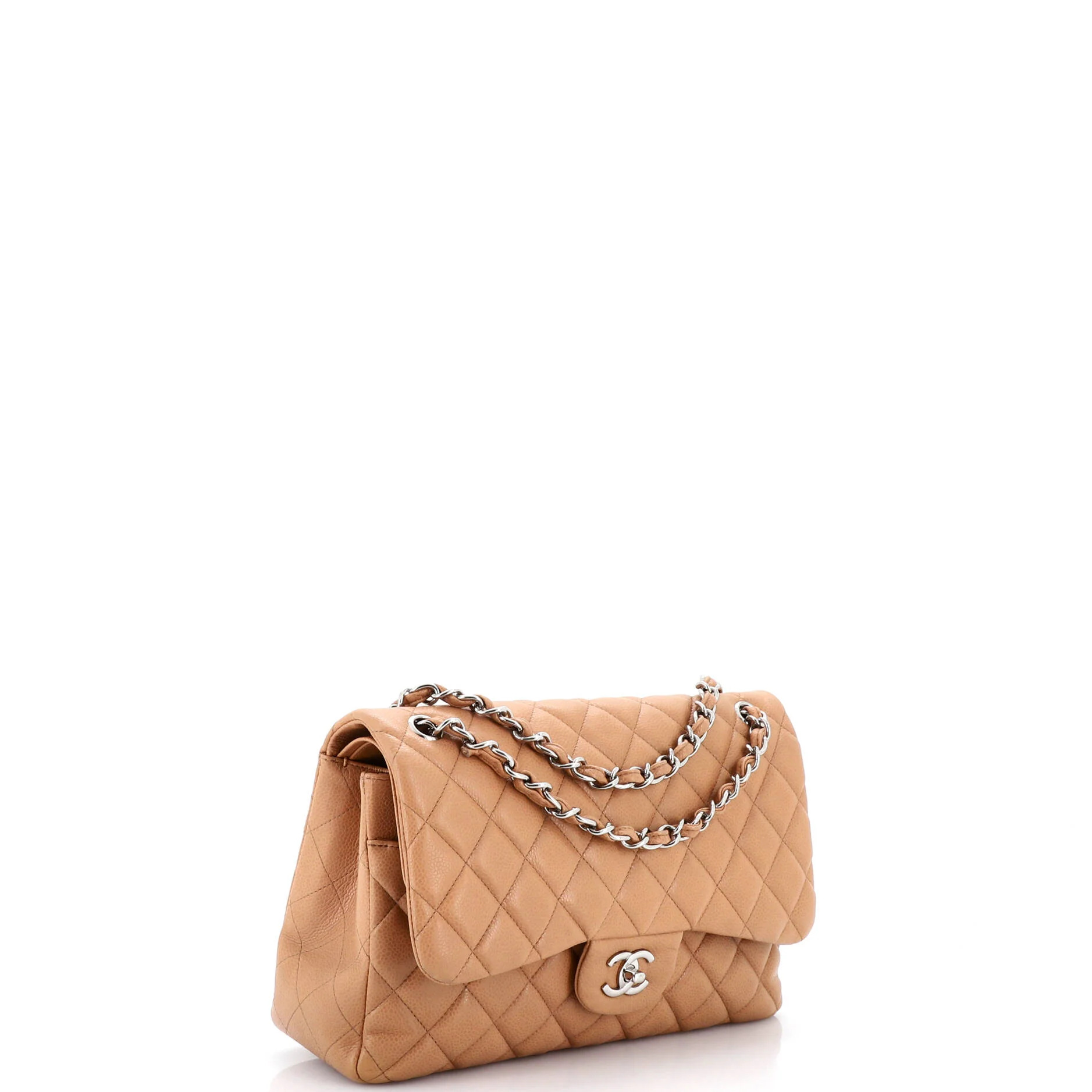 Vintage Classic Double Flap Bag Quilted Caviar Jumbo - Image 3