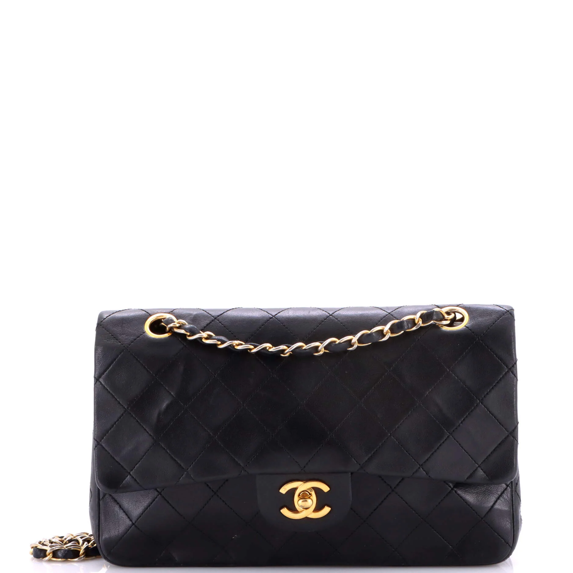 Vintage Classic Double Flap Bag Quilted Lambskin Medium