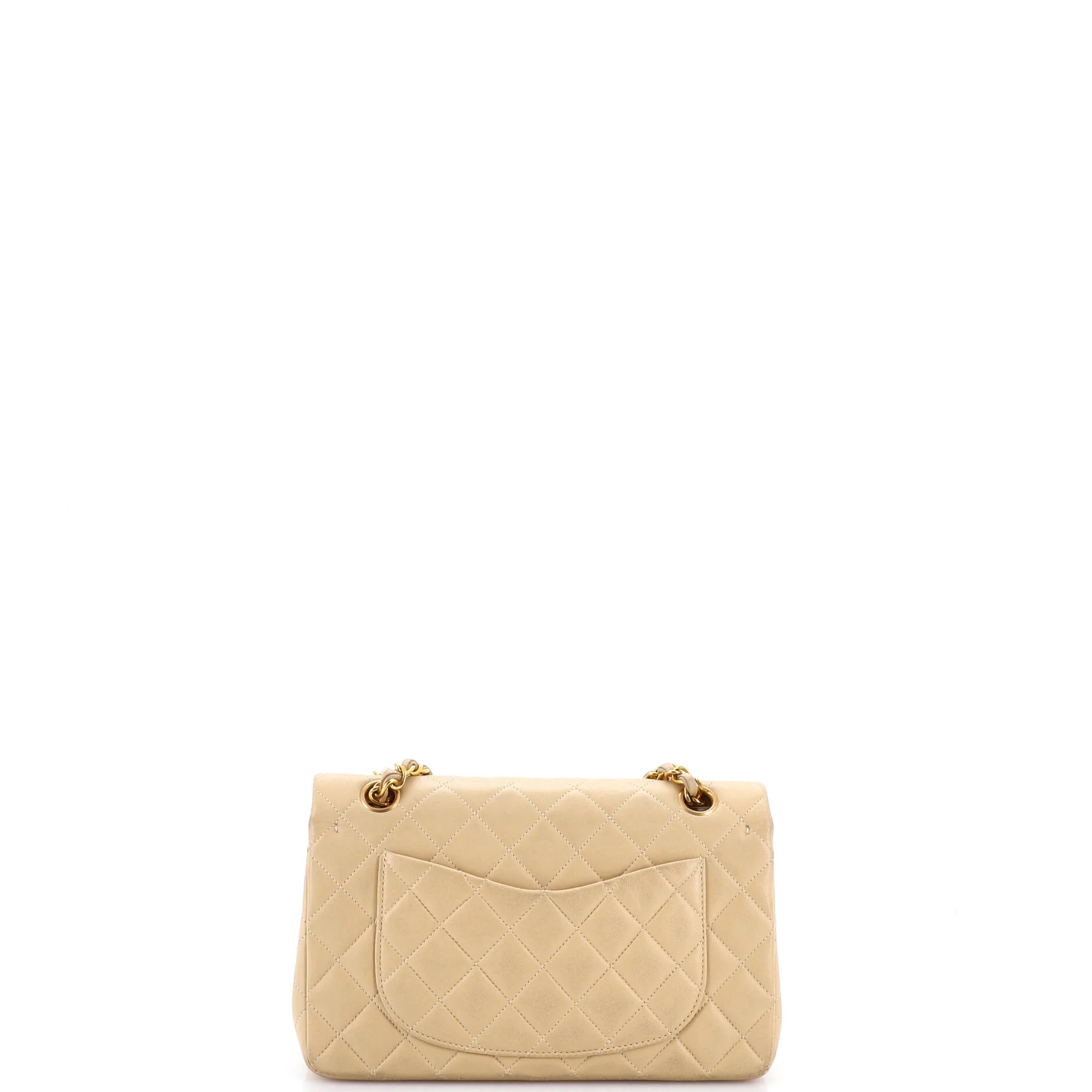 Vintage Classic Double Flap Bag Quilted Lambskin Small - Image 3