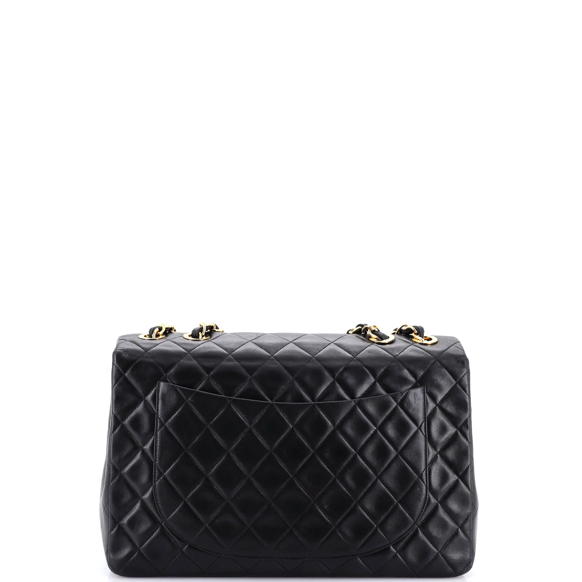 Vintage Classic Single Flap Bag Quilted Lambskin Maxi - Image 3