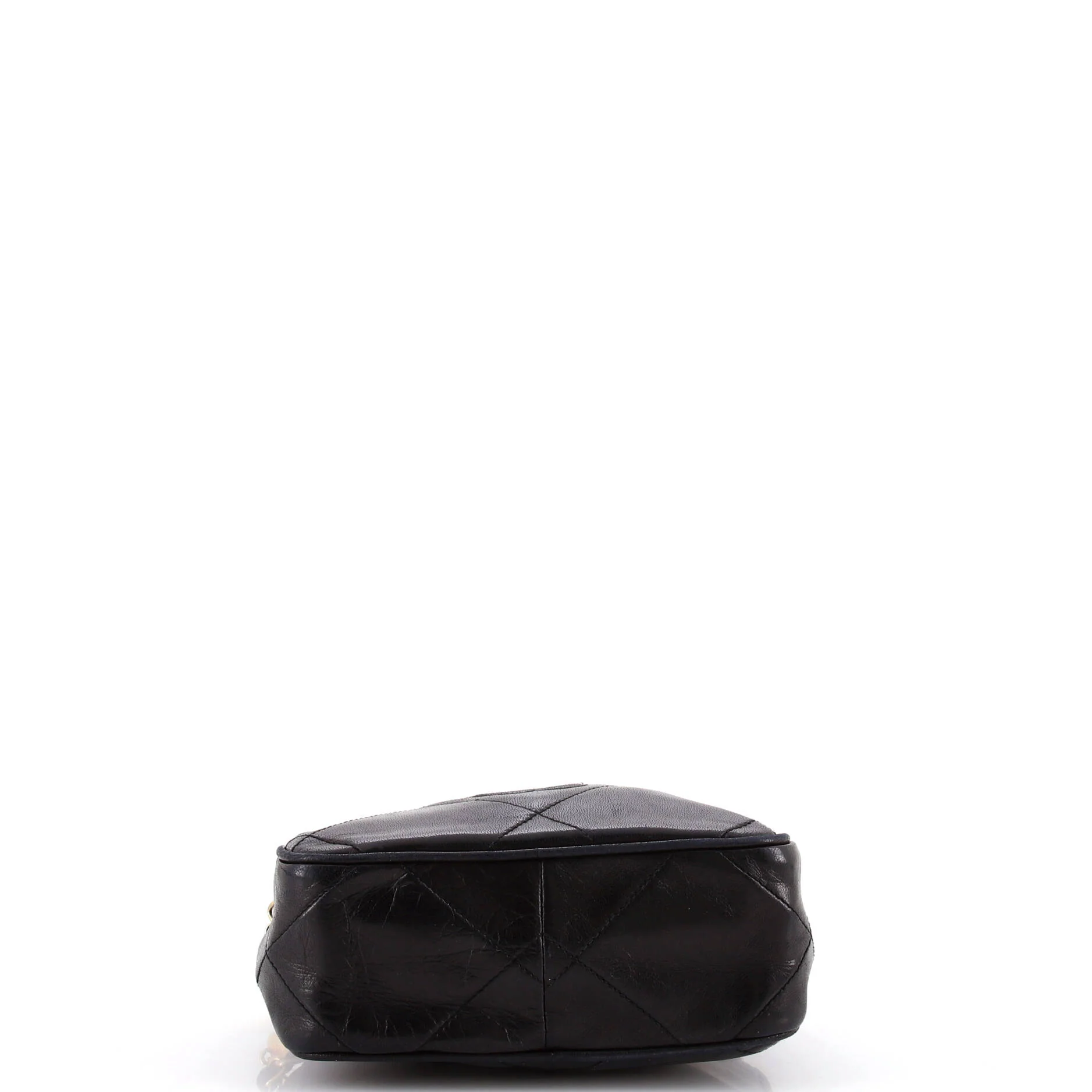 Vintage Diamond CC Camera Bag Quilted Leather Small - Image 4