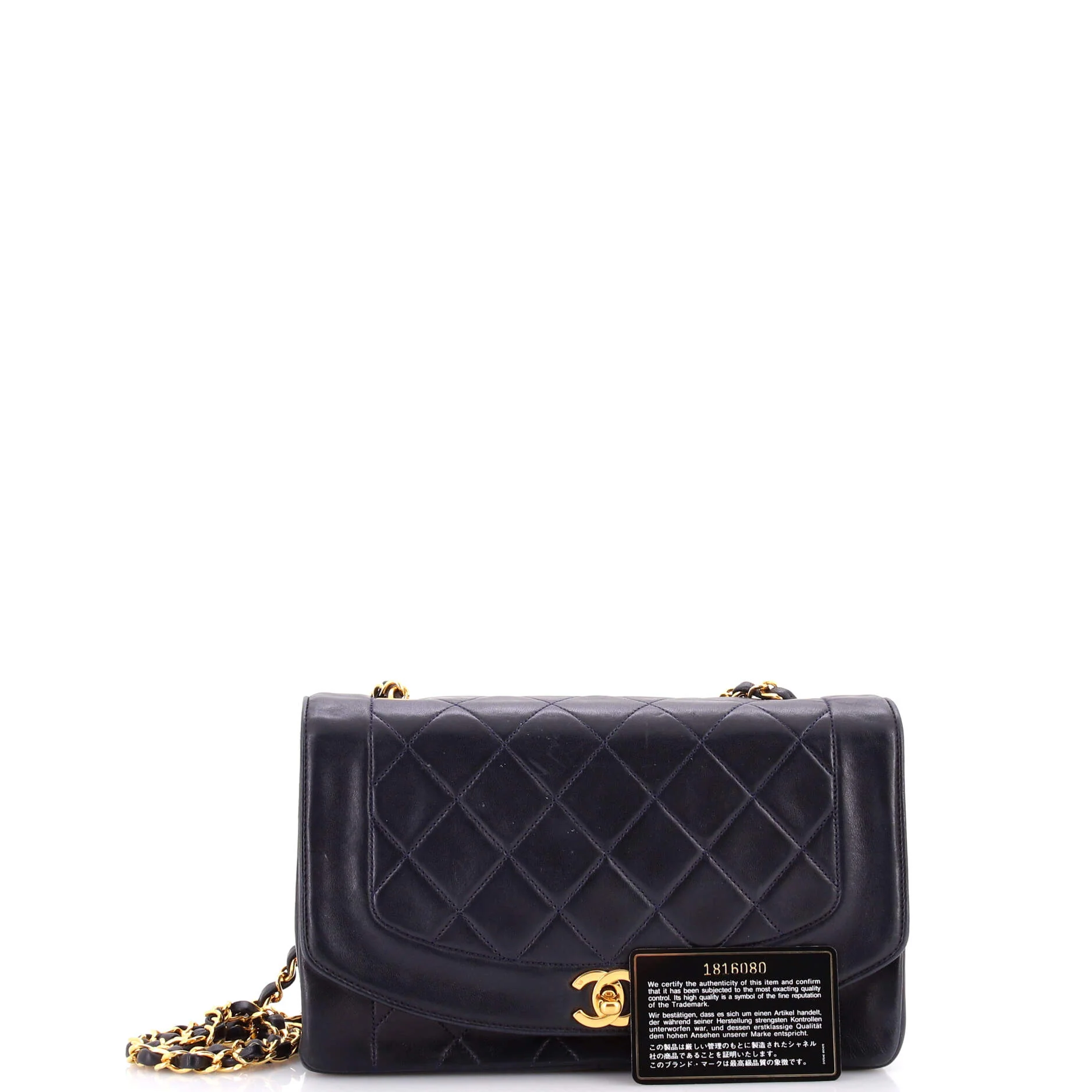 Vintage Diana Flap Bag Quilted Lambskin Medium - Image 2