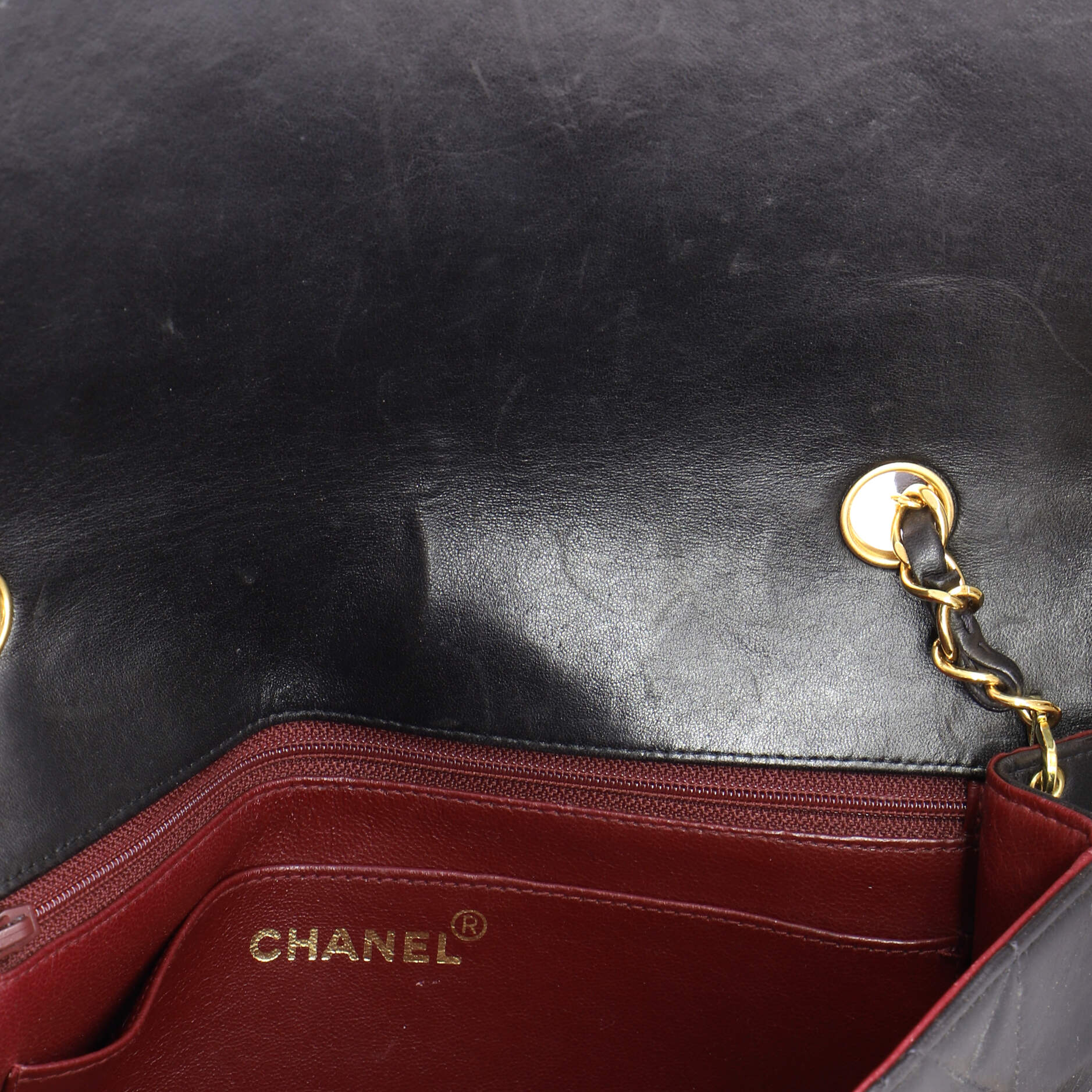 Vintage Diana Flap Bag Quilted Lambskin Medium - Image 7