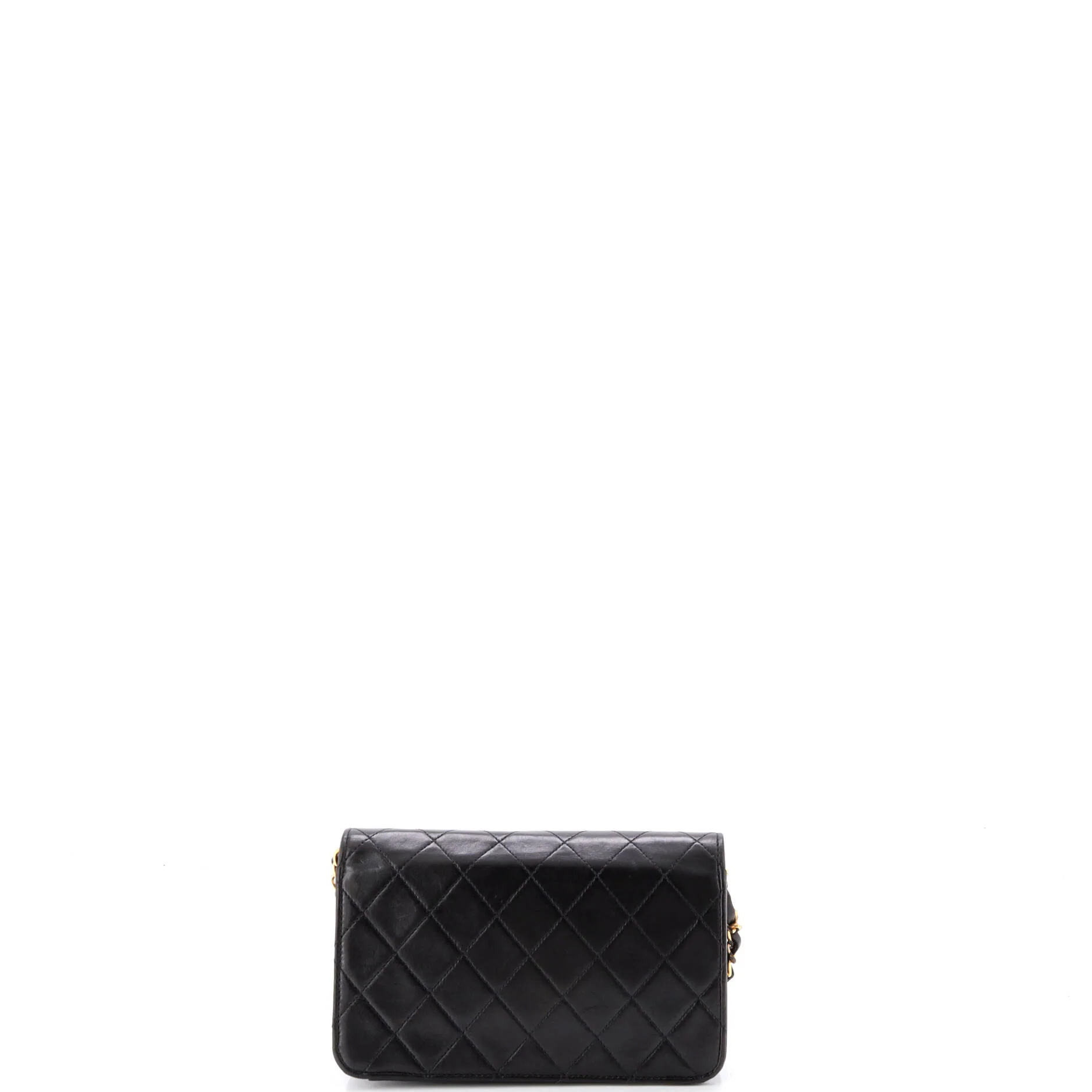 Vintage Full Flap Bag Quilted Lambskin Mini - Image 3