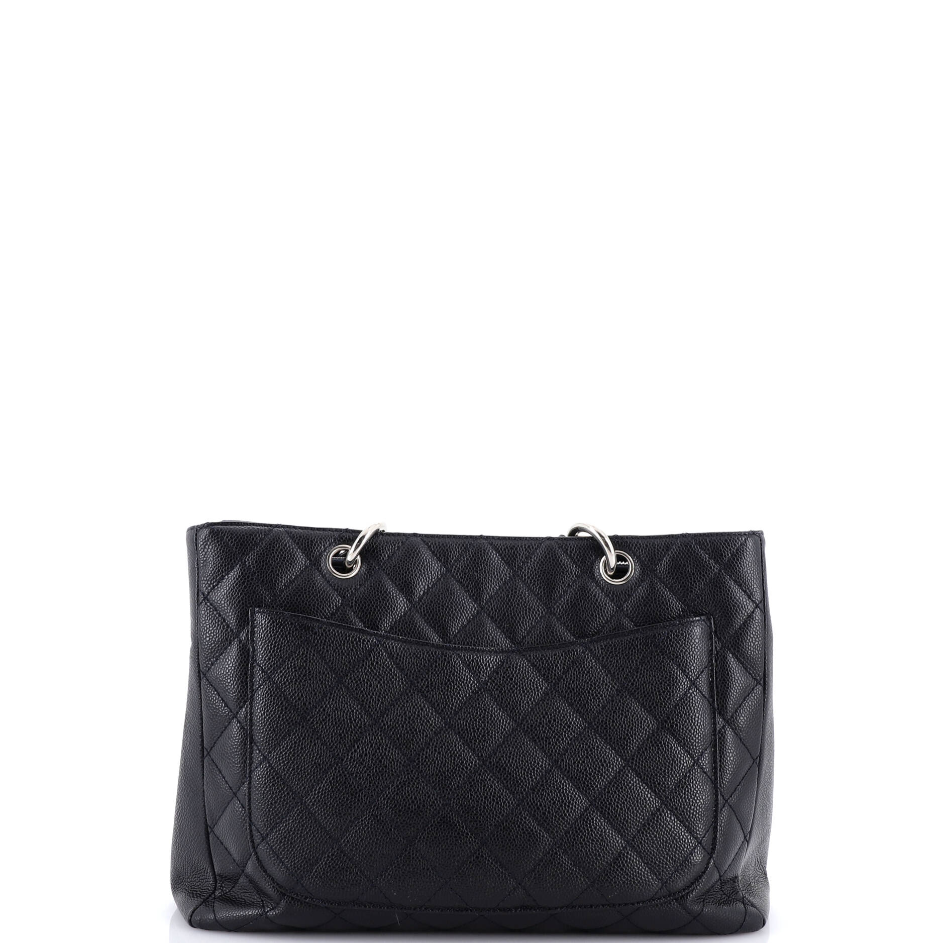 Vintage Grand Shopping Tote Quilted Caviar - Image 3
