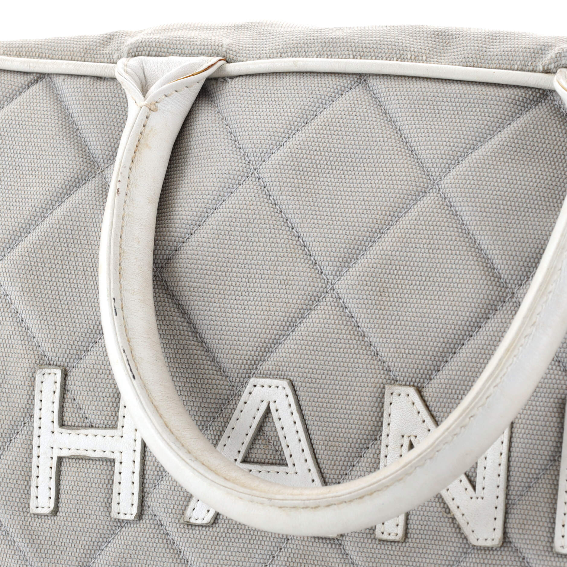Vintage Logo Bowler Bag Quilted Canvas XL - Image 7