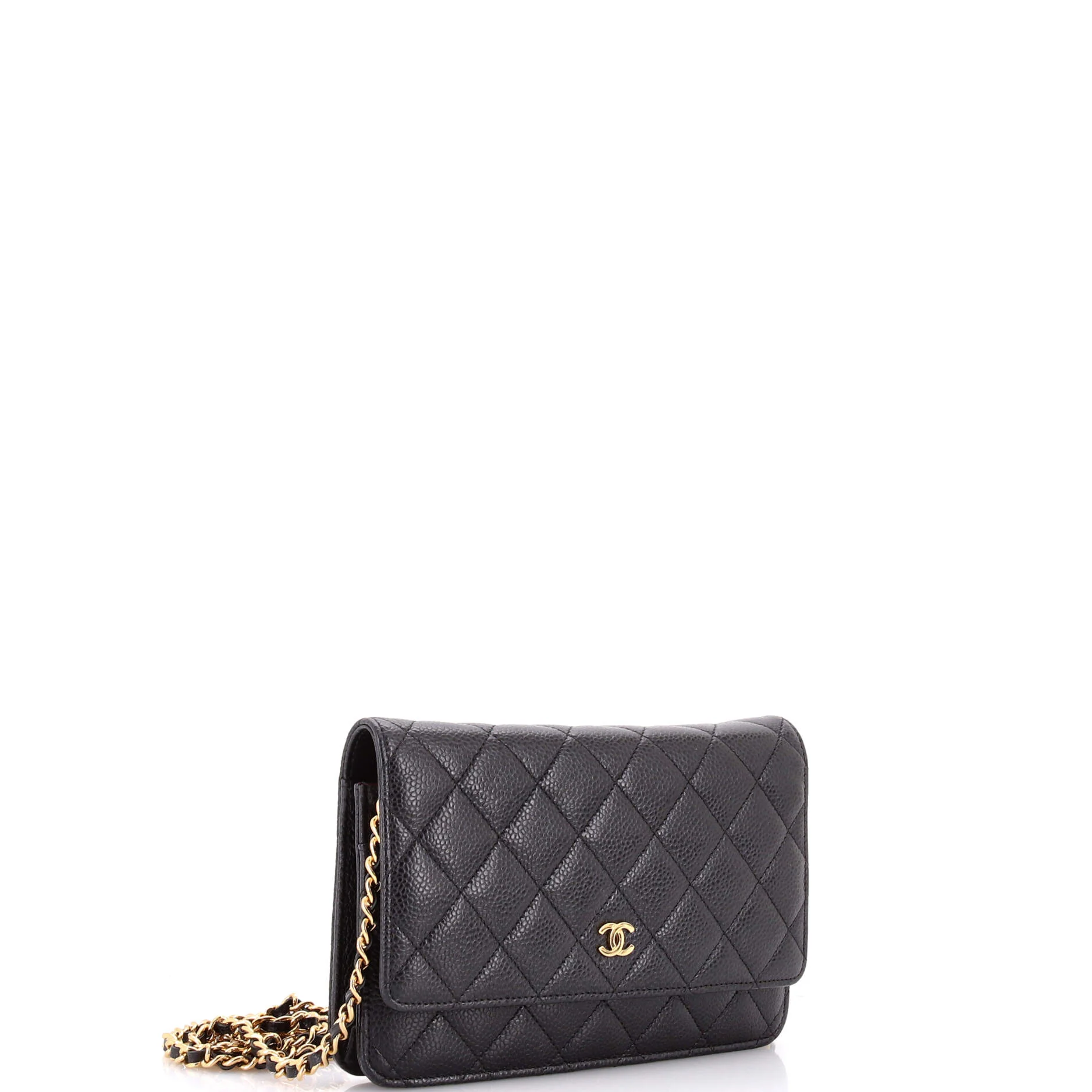 Wallet on Chain Quilted Caviar - Image 2