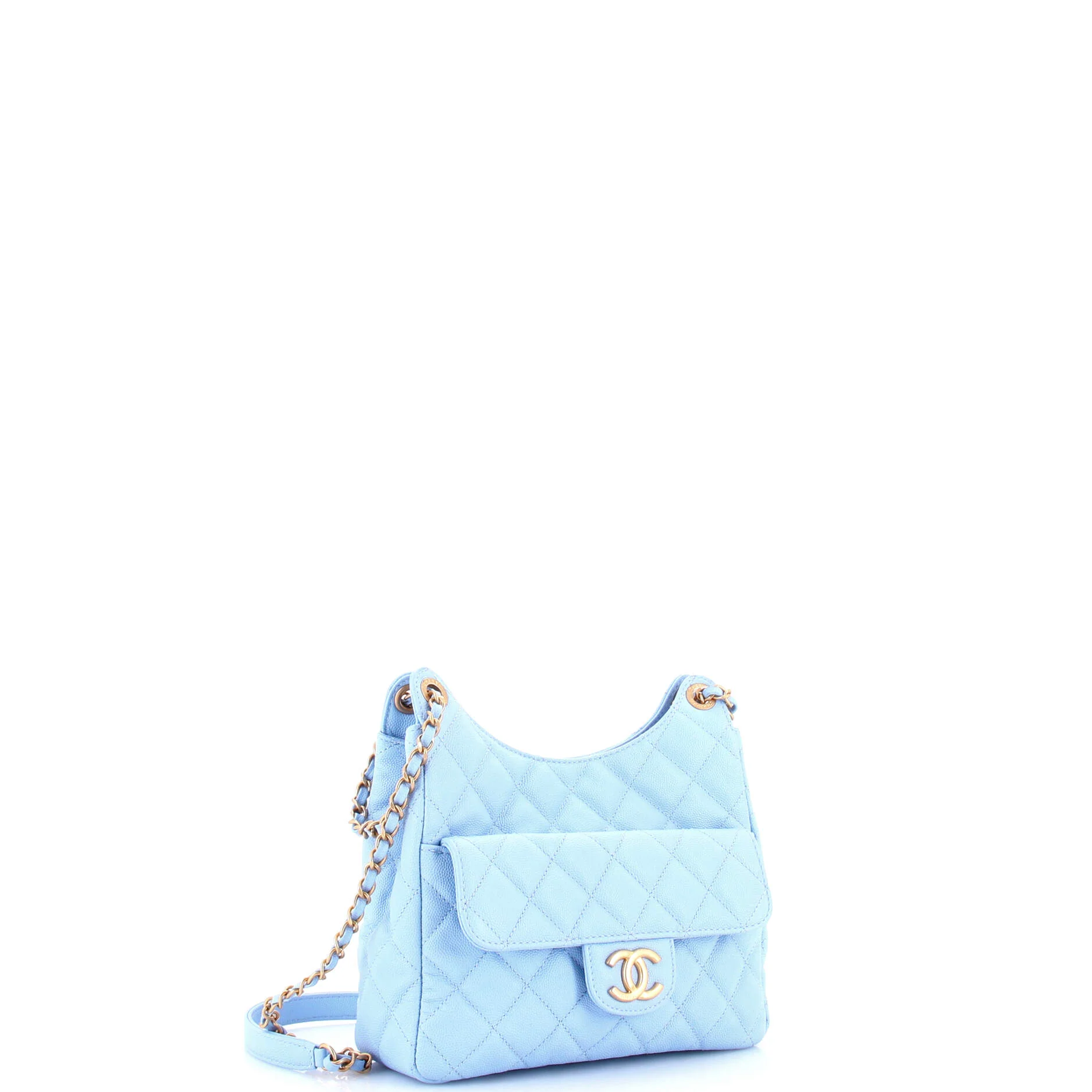 Wavy CC Hobo Quilted Caviar Medium - Image 2