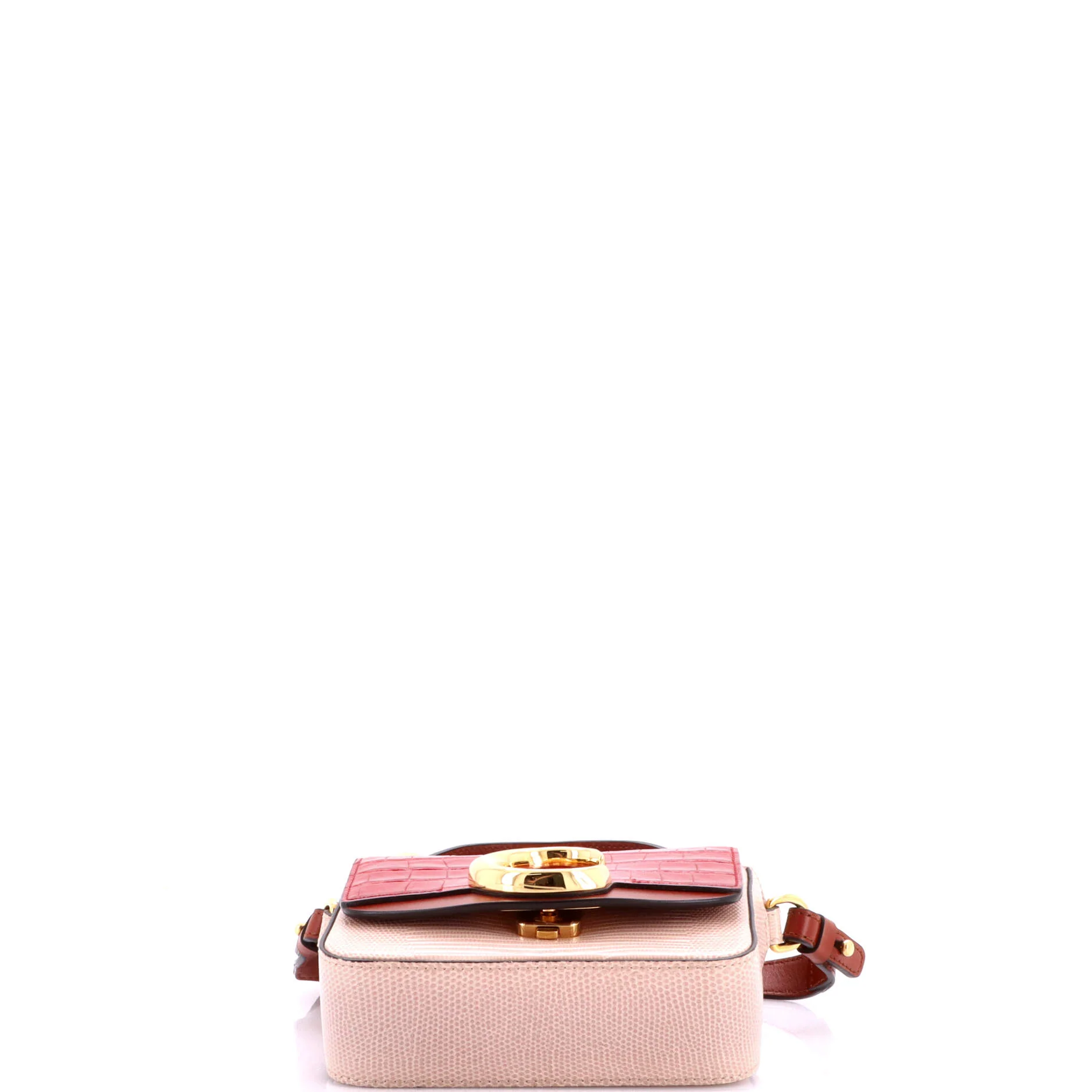 C Flap Bag Crocodile and Lizard Embossed Leather Mini - Image 4