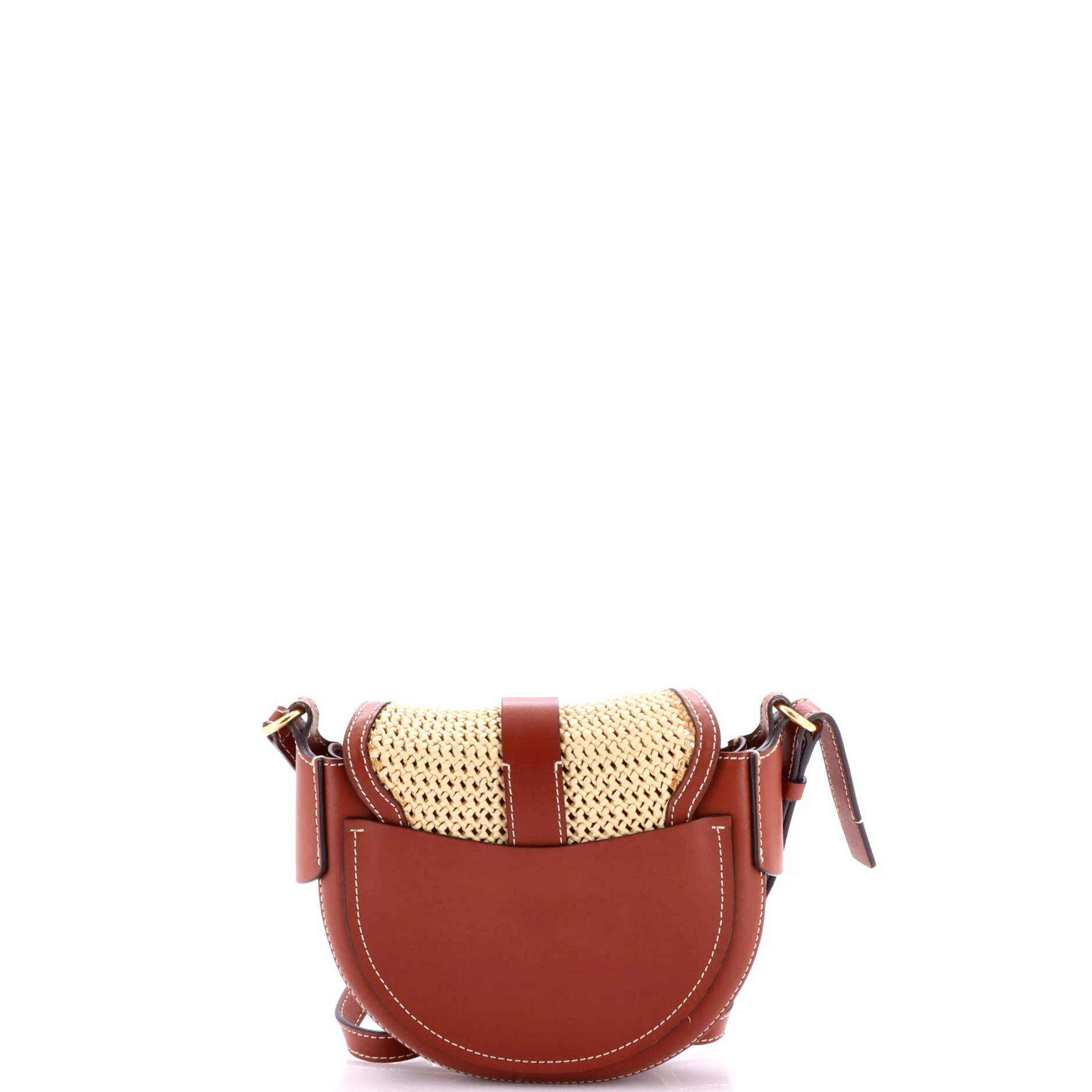 Darryl Crossbody Bag Raffia with Leather Small - Image 3