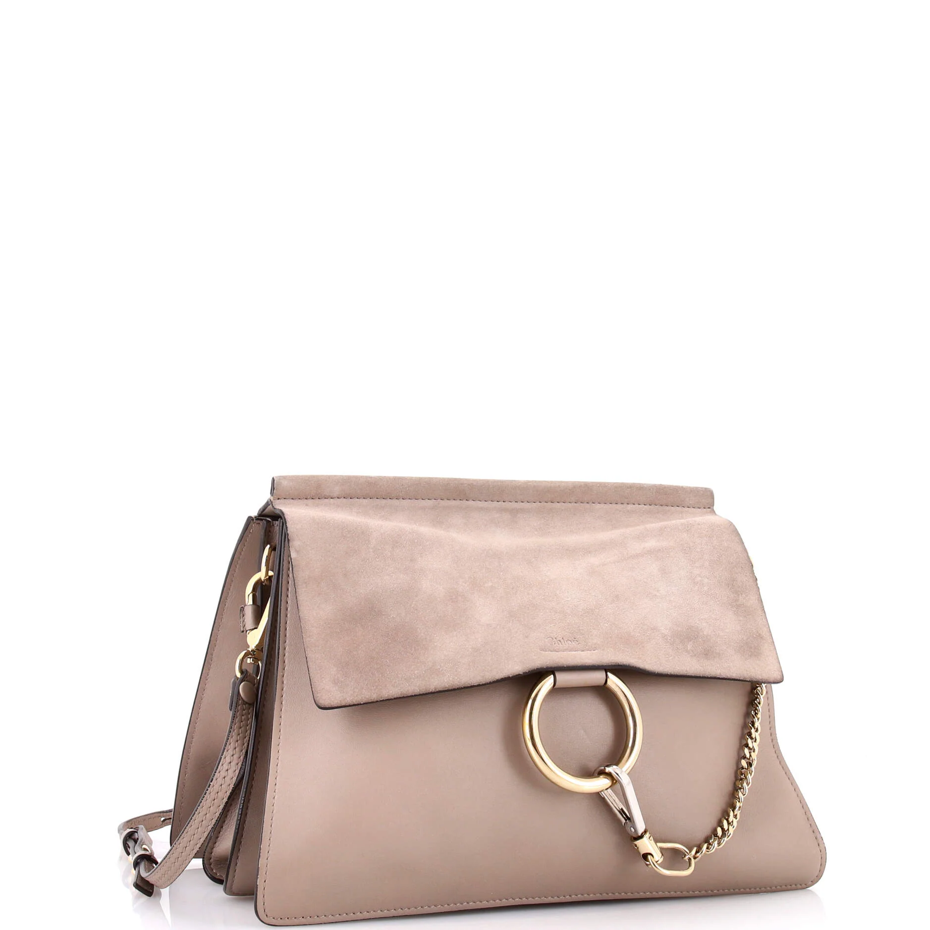 Faye Shoulder Bag Leather and Suede Medium - Image 2