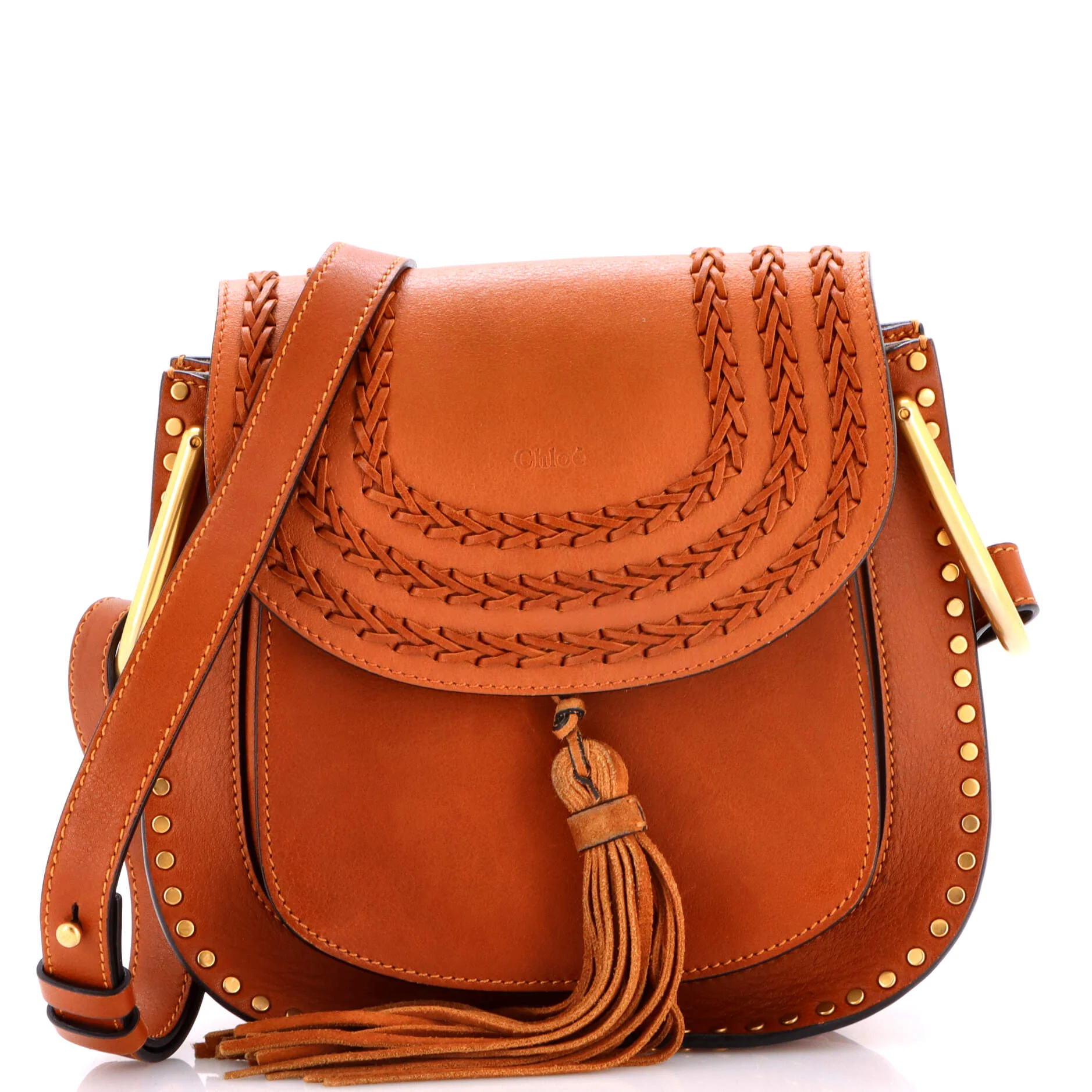 Hudson Handbag Whipstitch Leather Small