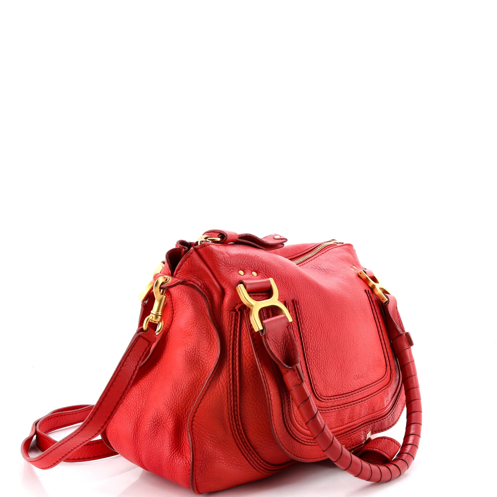 Marcie Satchel Leather Medium - Image 2