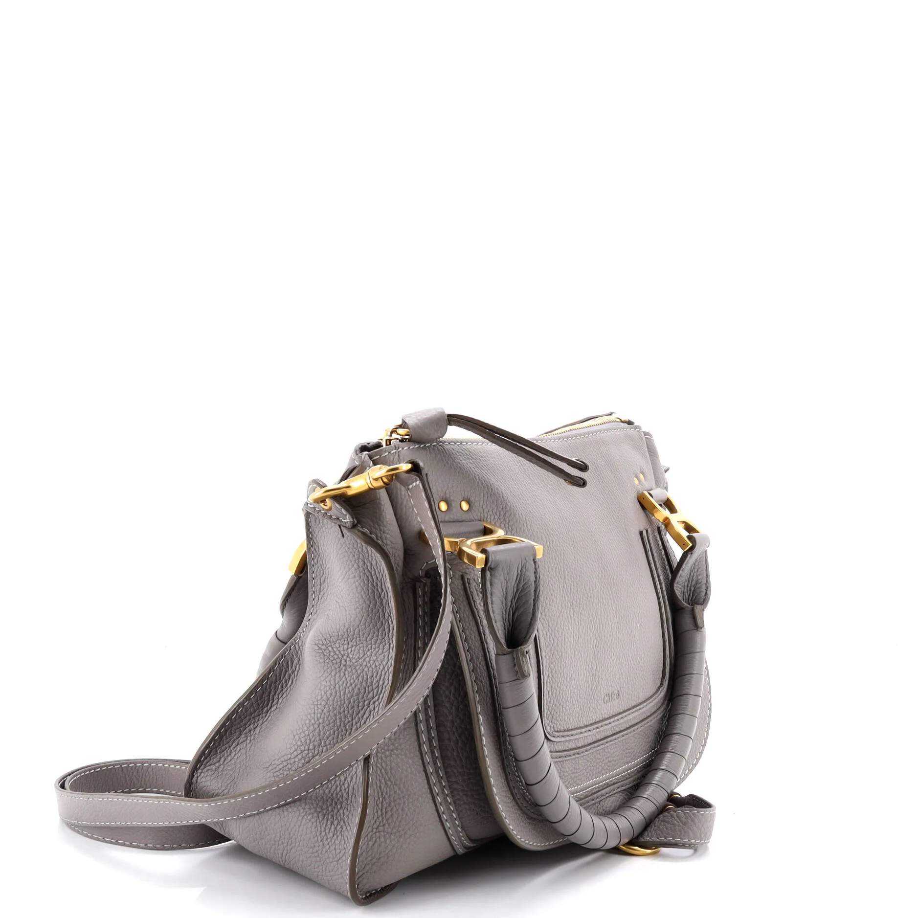 Marcie Satchel Leather Medium - Image 2