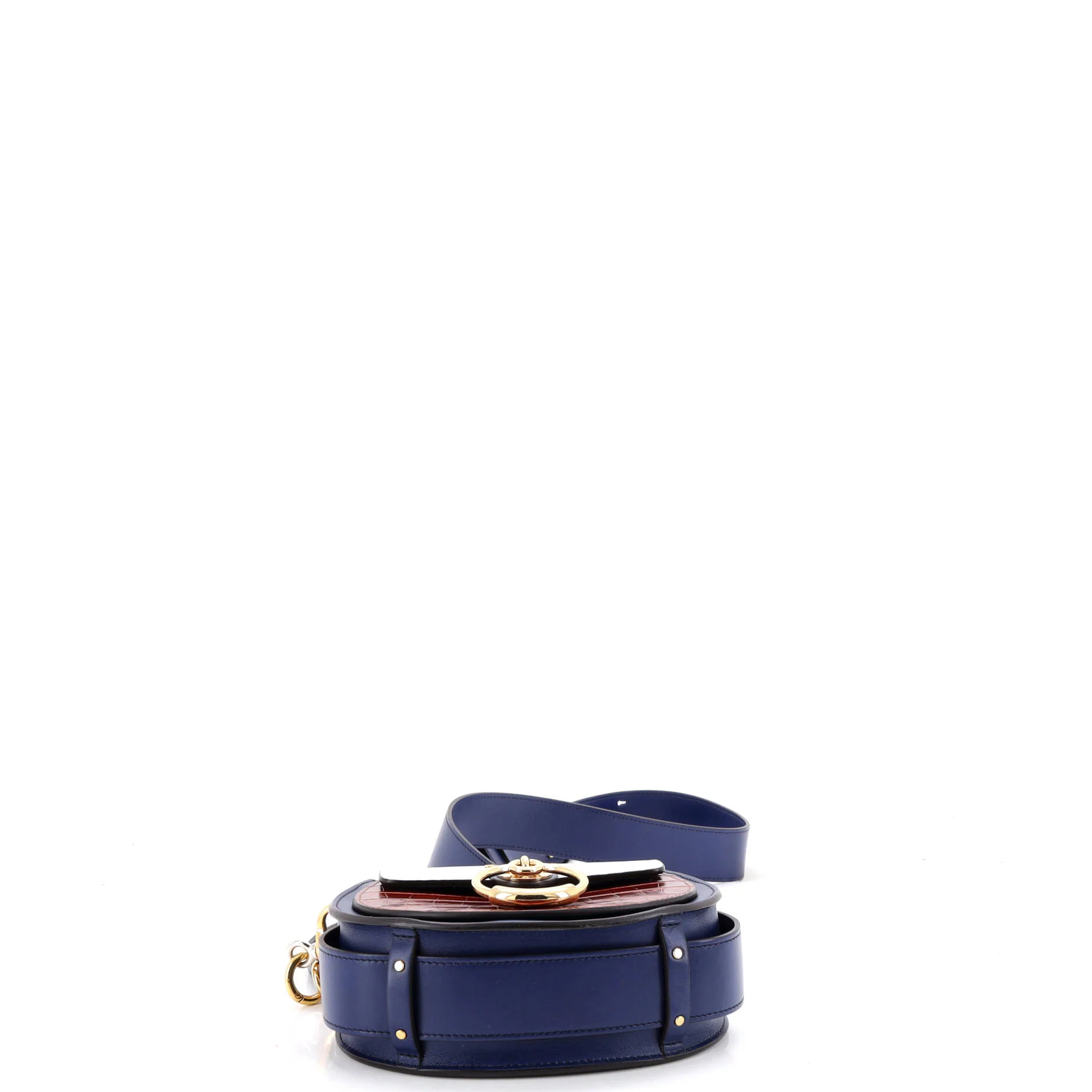 Tess Bag Crocodile and Lizard Embossed Leather Small - Image 4