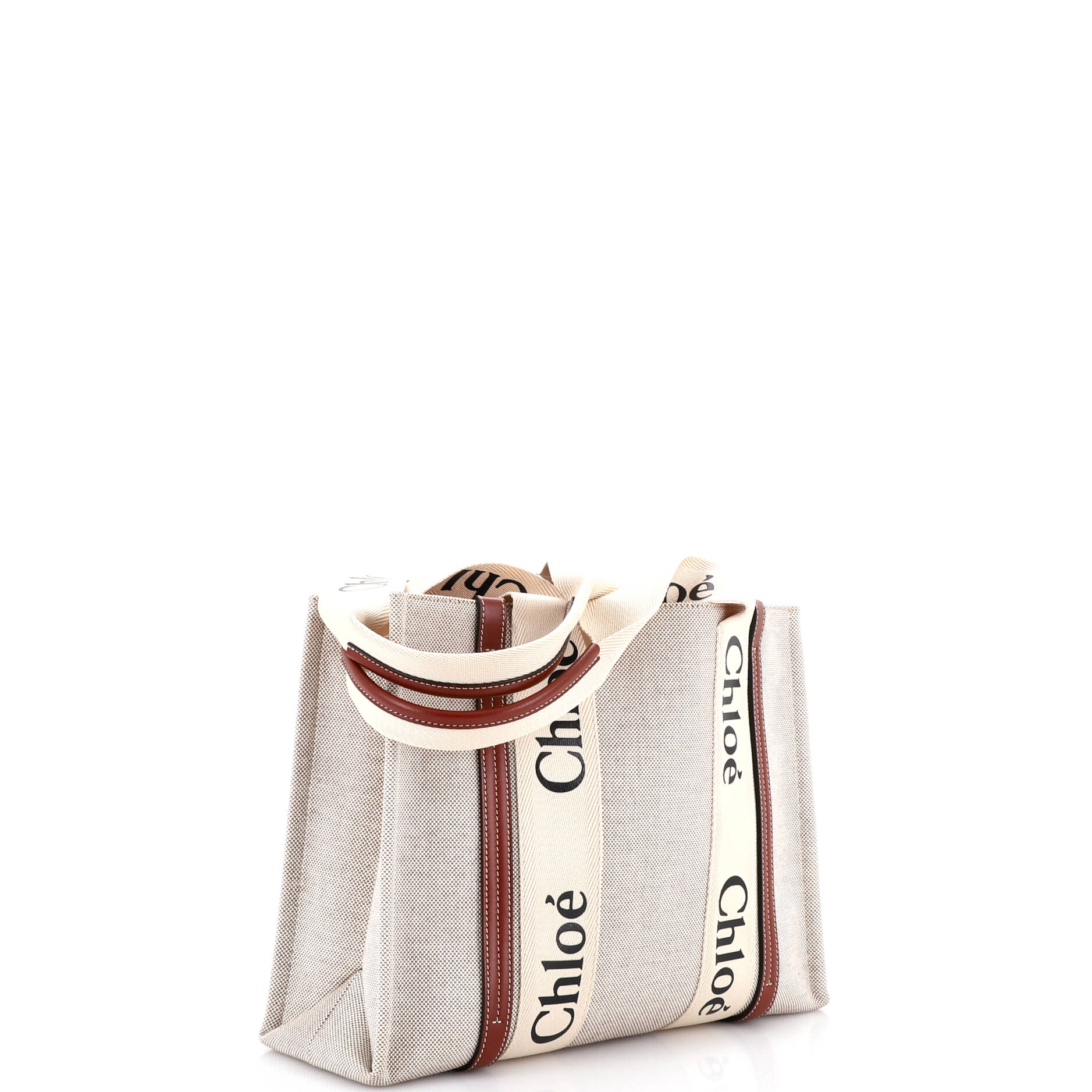 Woody Tote Canvas with Leather Medium - Image 2