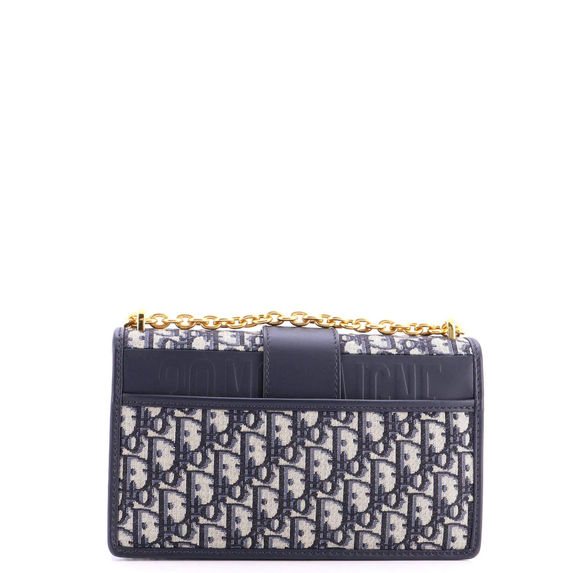 30 Montaigne Chain Flap Bag Oblique Canvas - Image 3