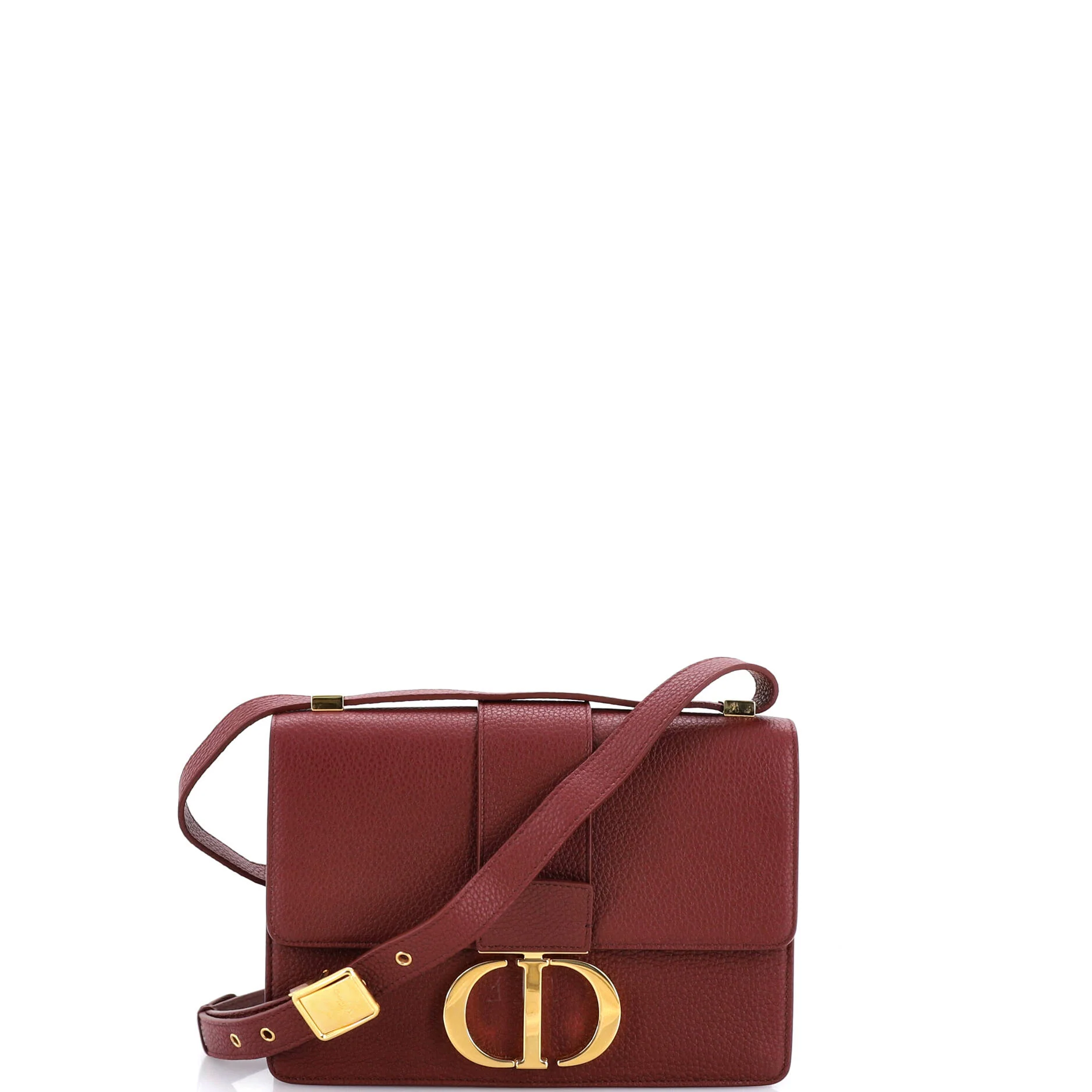 30 Montaigne Flap Bag Leather