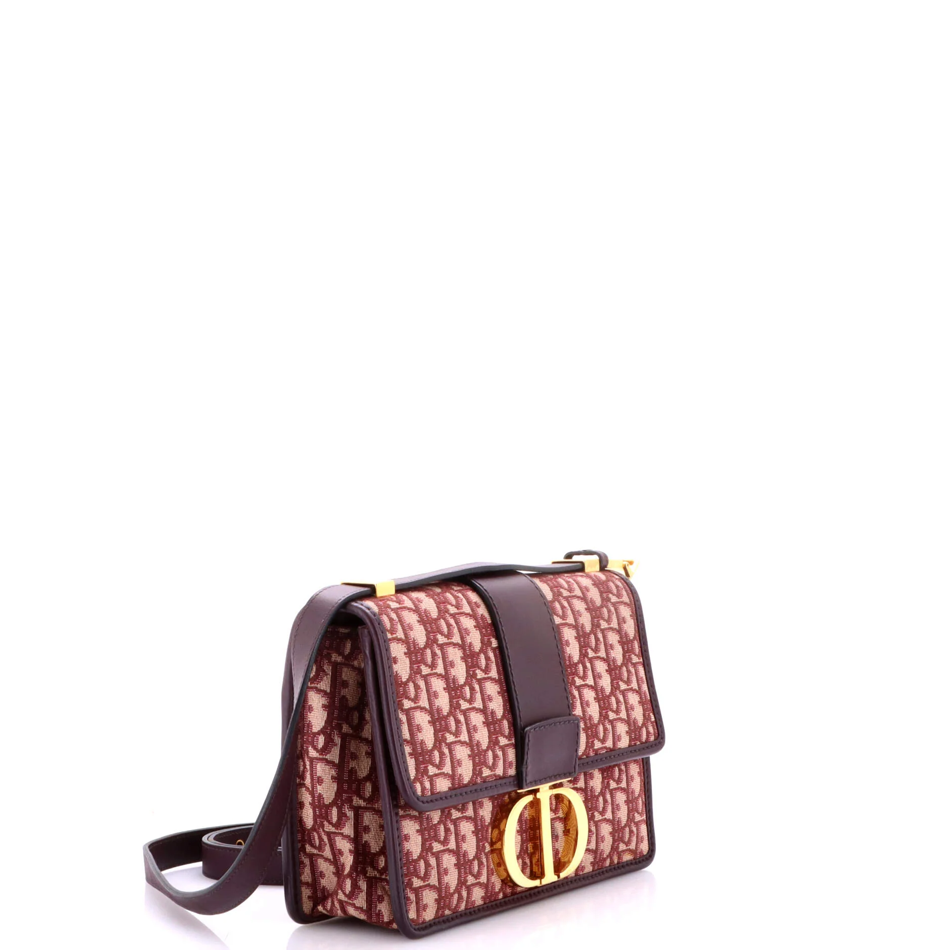 30 Montaigne Flap Bag Oblique Canvas - Image 2