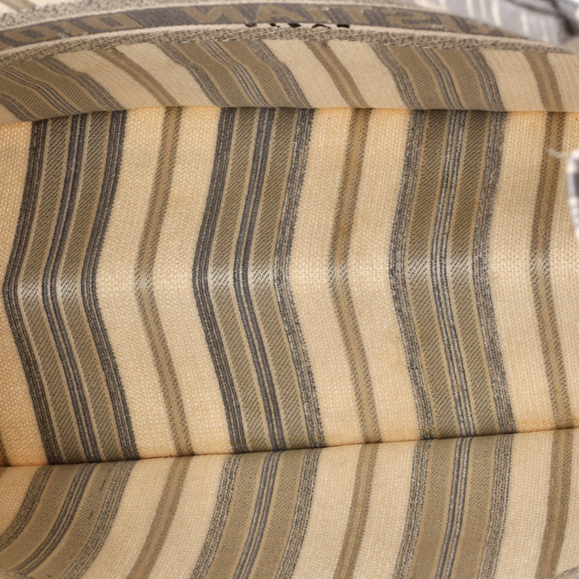 Book Tote Bayadere Stripe Embroidered Canvas Large - Image 5