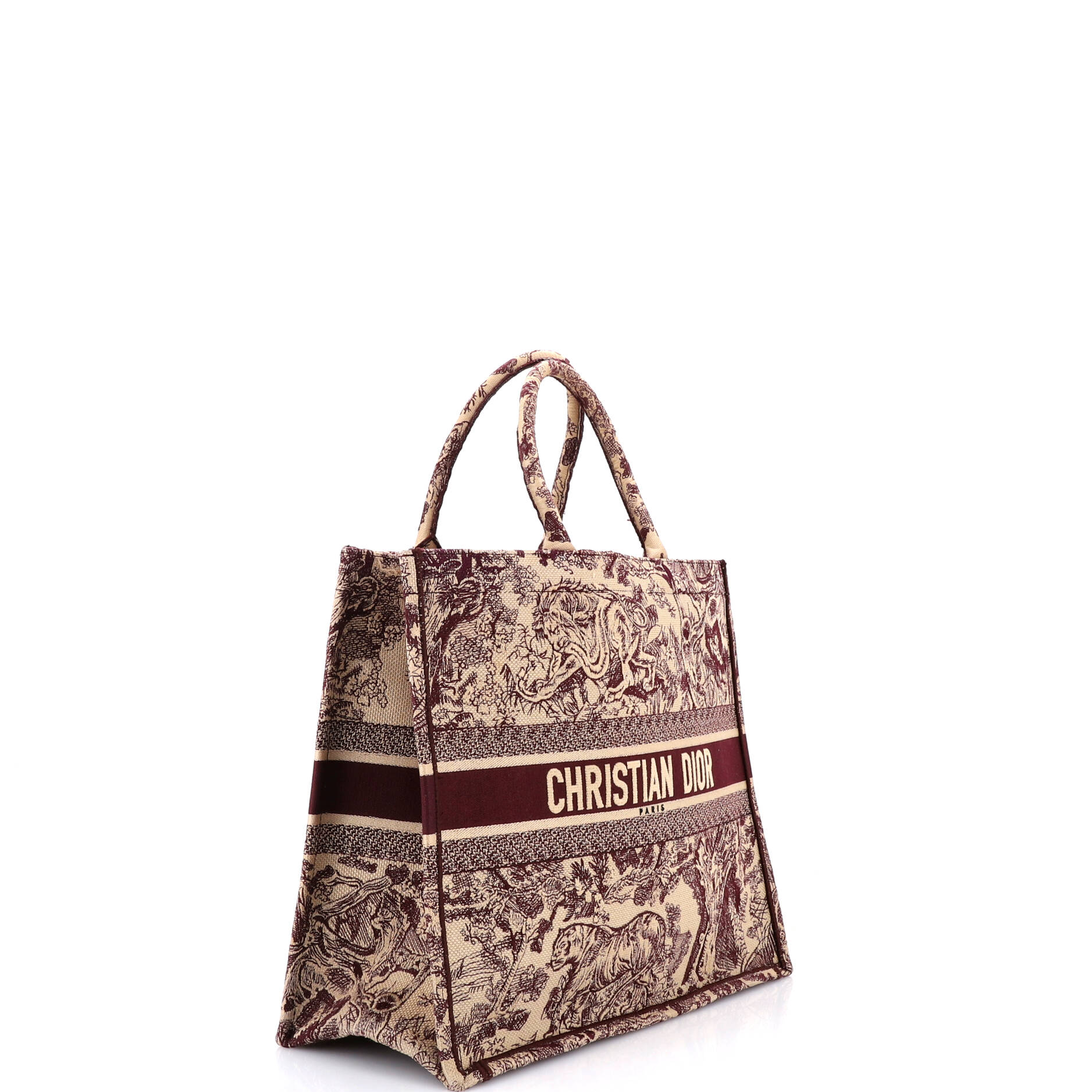 Book Tote Embroidered Canvas Large - Image 2