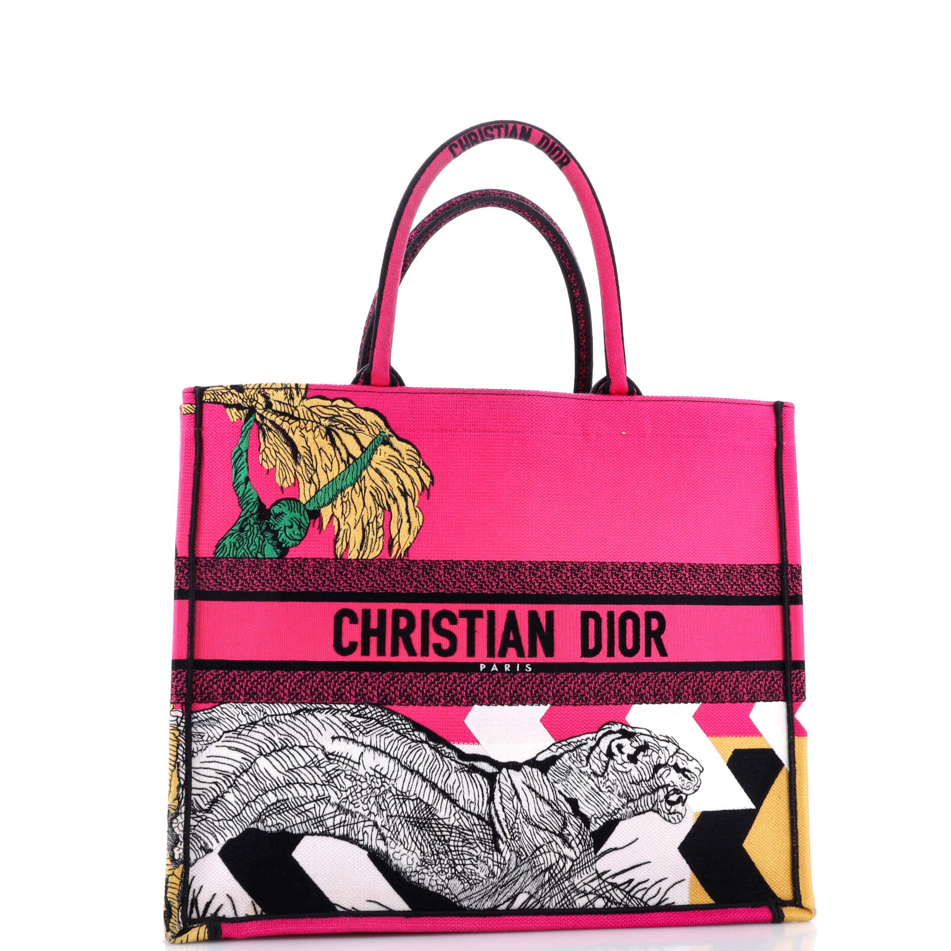 Book Tote Embroidered Canvas Large - Image 2