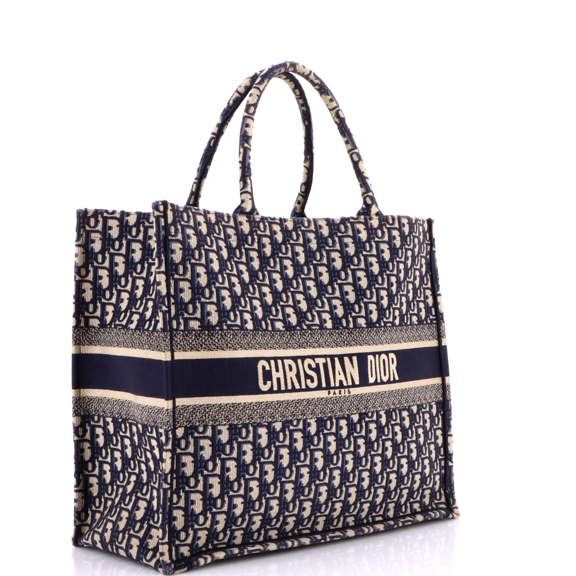 Book Tote Oblique Canvas Large - Image 2
