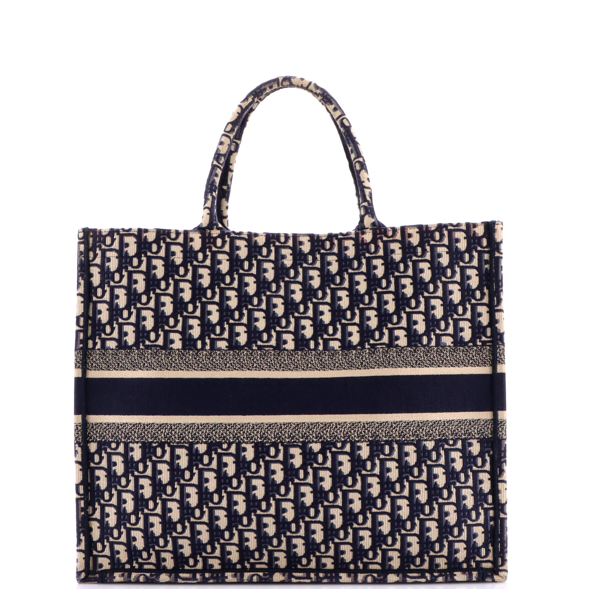 Book Tote Oblique Canvas Large - Image 3
