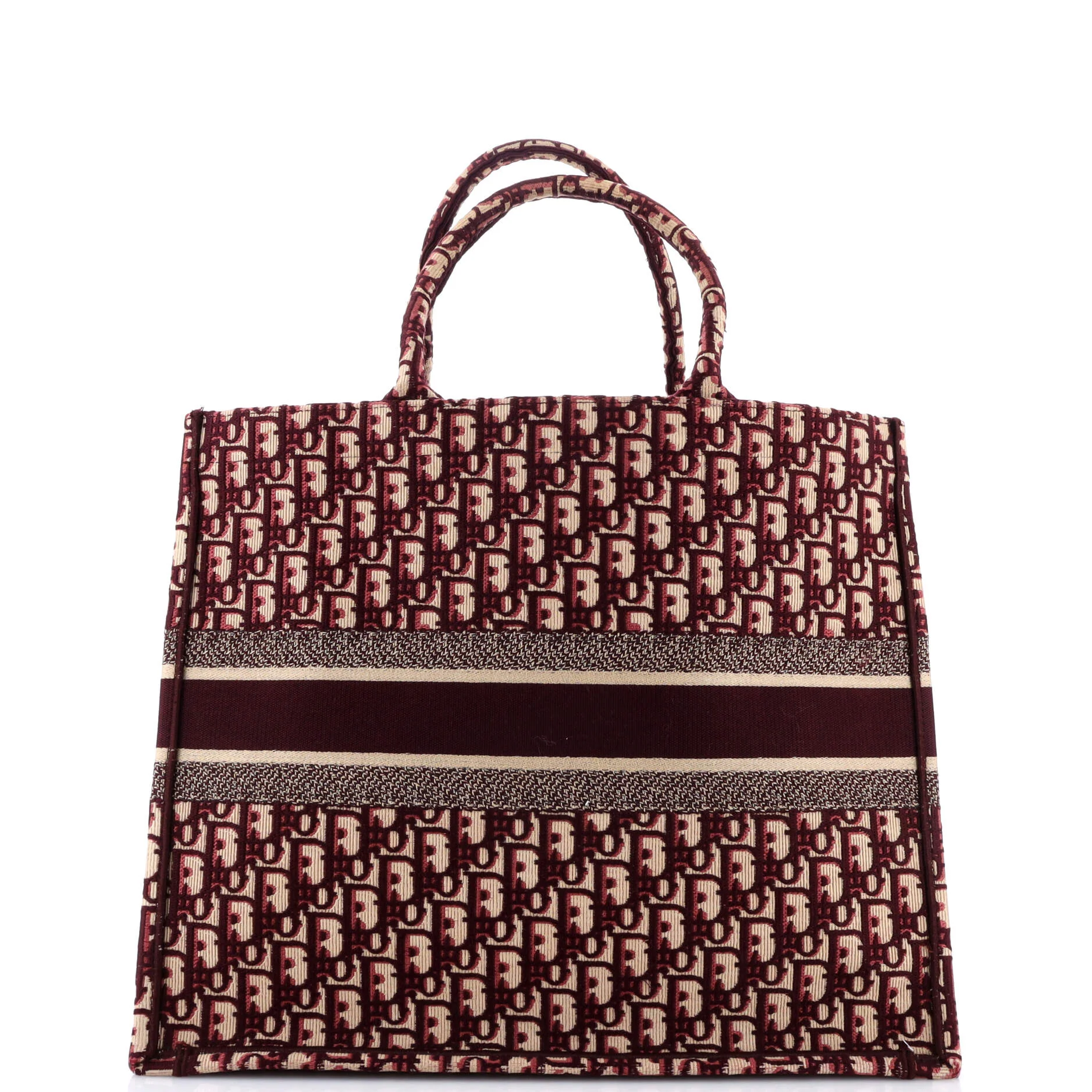 Book Tote Oblique Canvas Large - Image 3