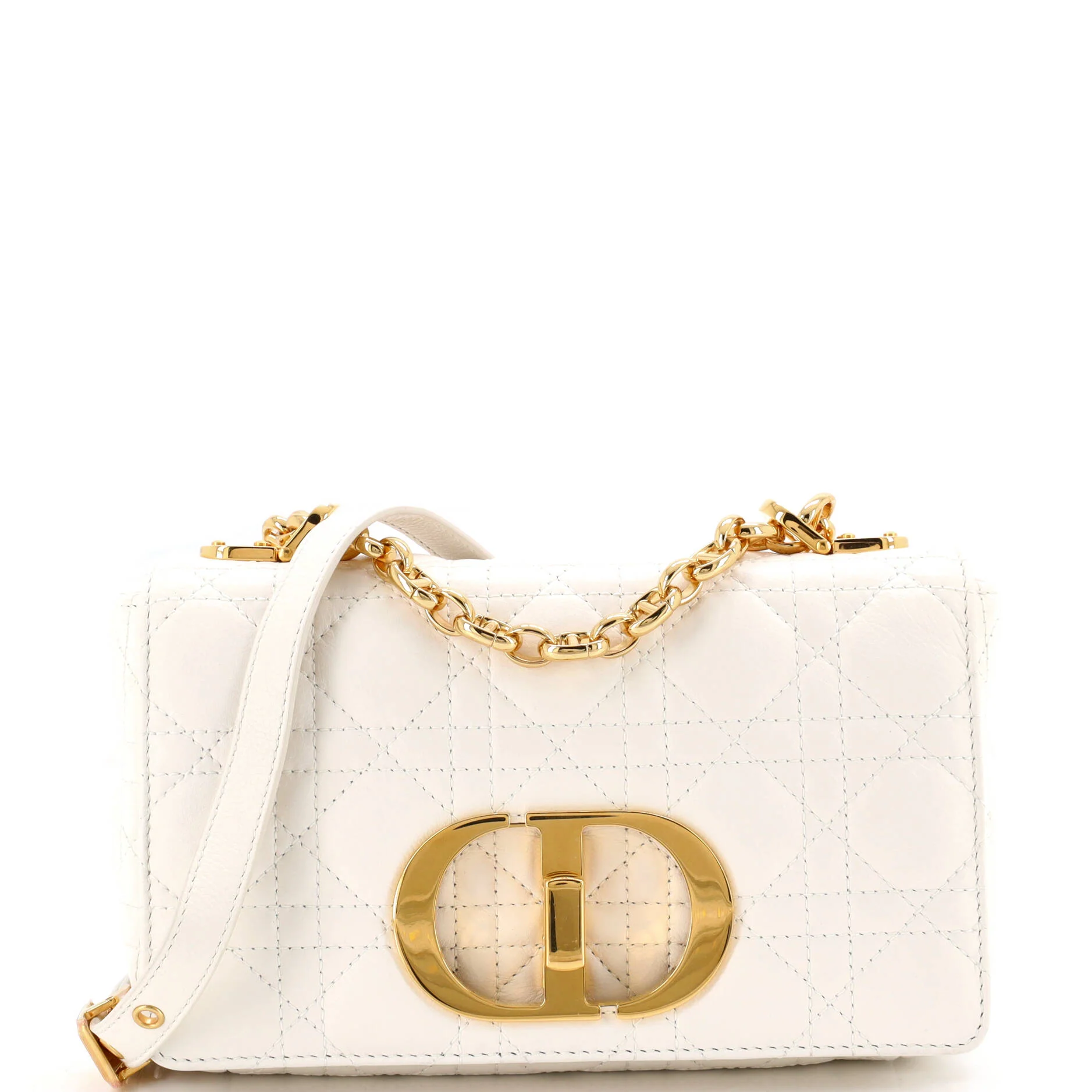 Caro Bag Cannage Quilt Calfskin Small