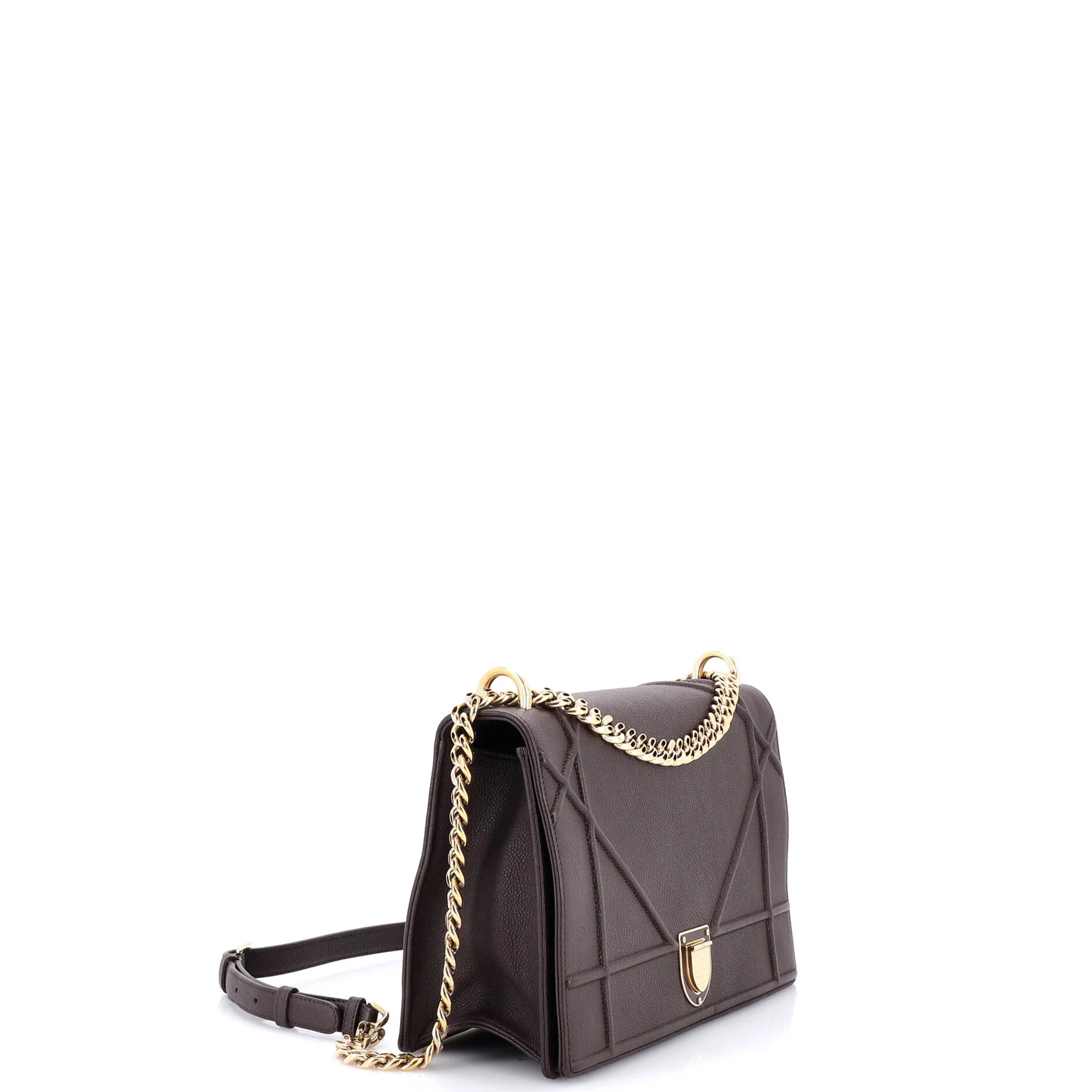 Diorama Flap Bag Grained Calfskin Large - Image 2