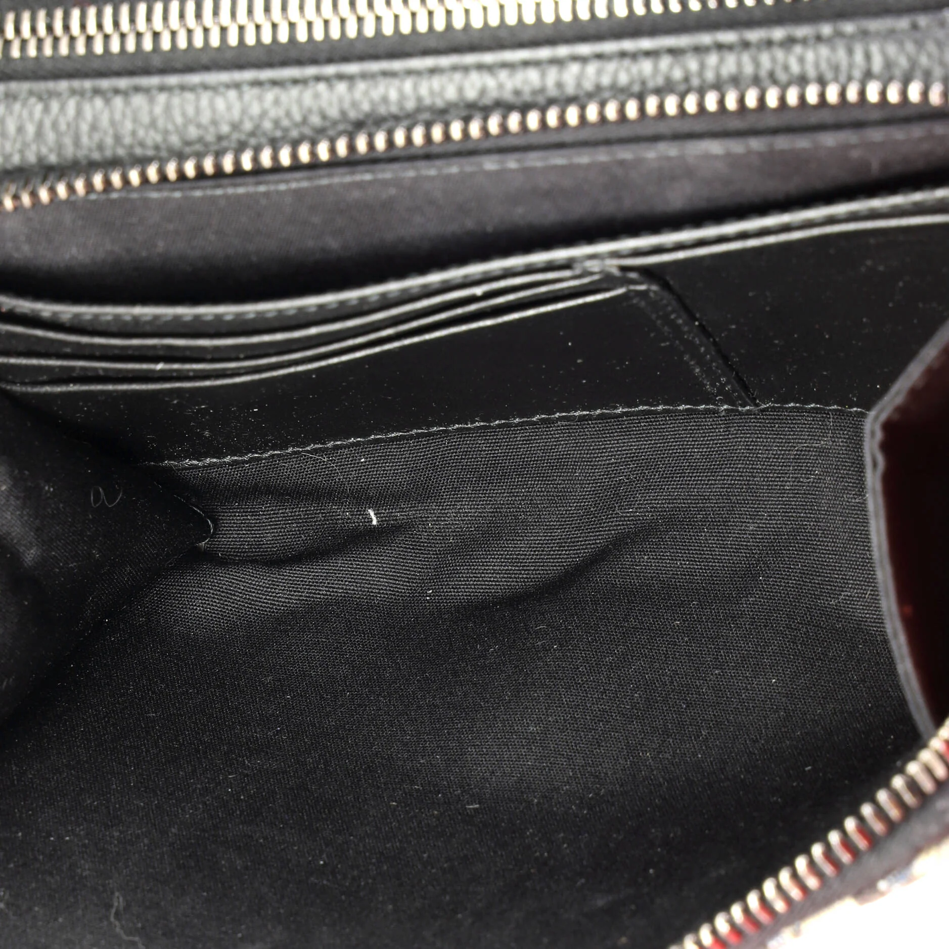 Double Zip Crossbody Pouch Oblique Canvas - Image 5